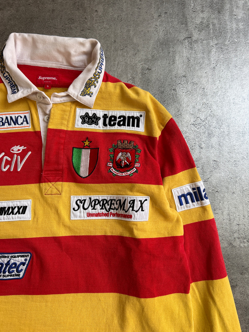 SUPREME STRIPE RUGBY POLO (S)