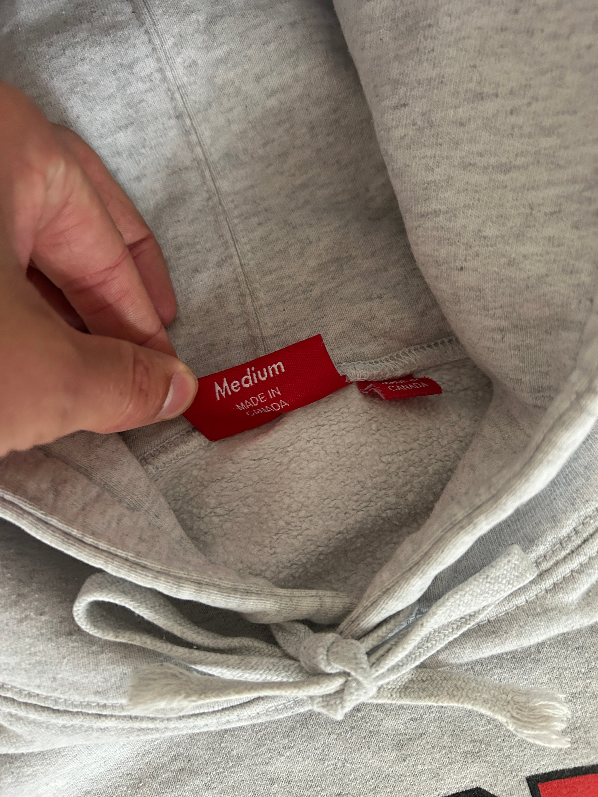 SUPREME XXL HOODIE “ASH GREY” (M)