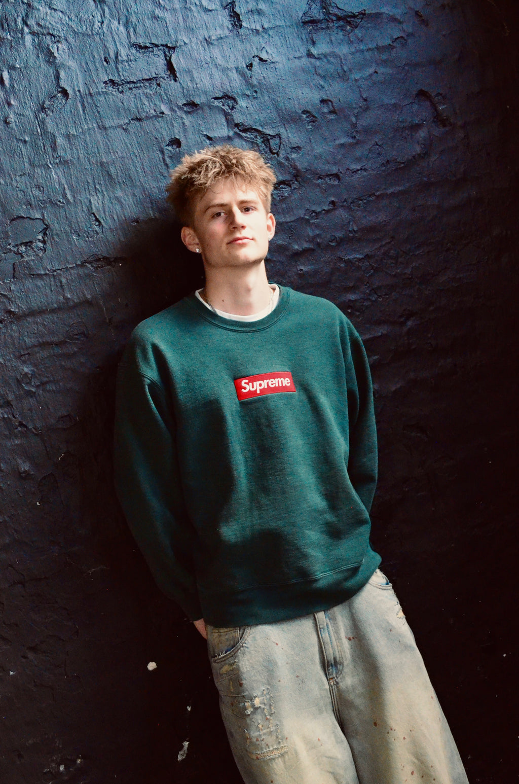 SUPREME BOGO CREWNECK “DARK PINE” (L)