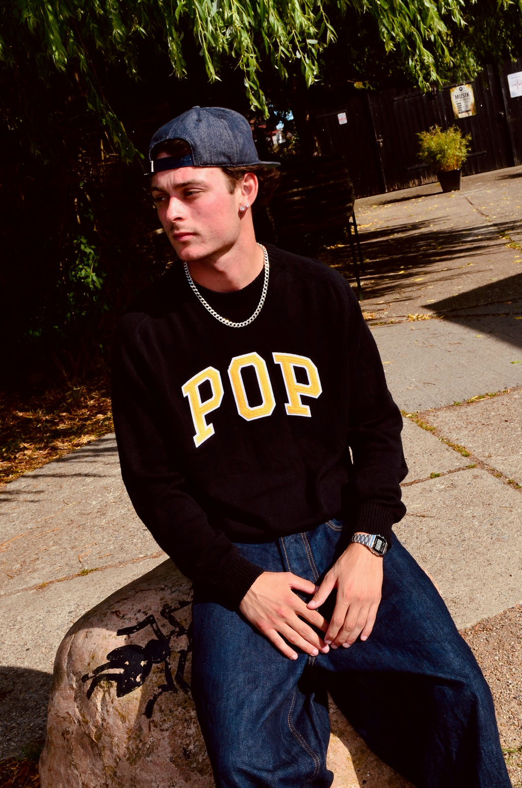 POP TRADING COMPANY KNIT CREWNECK (M)