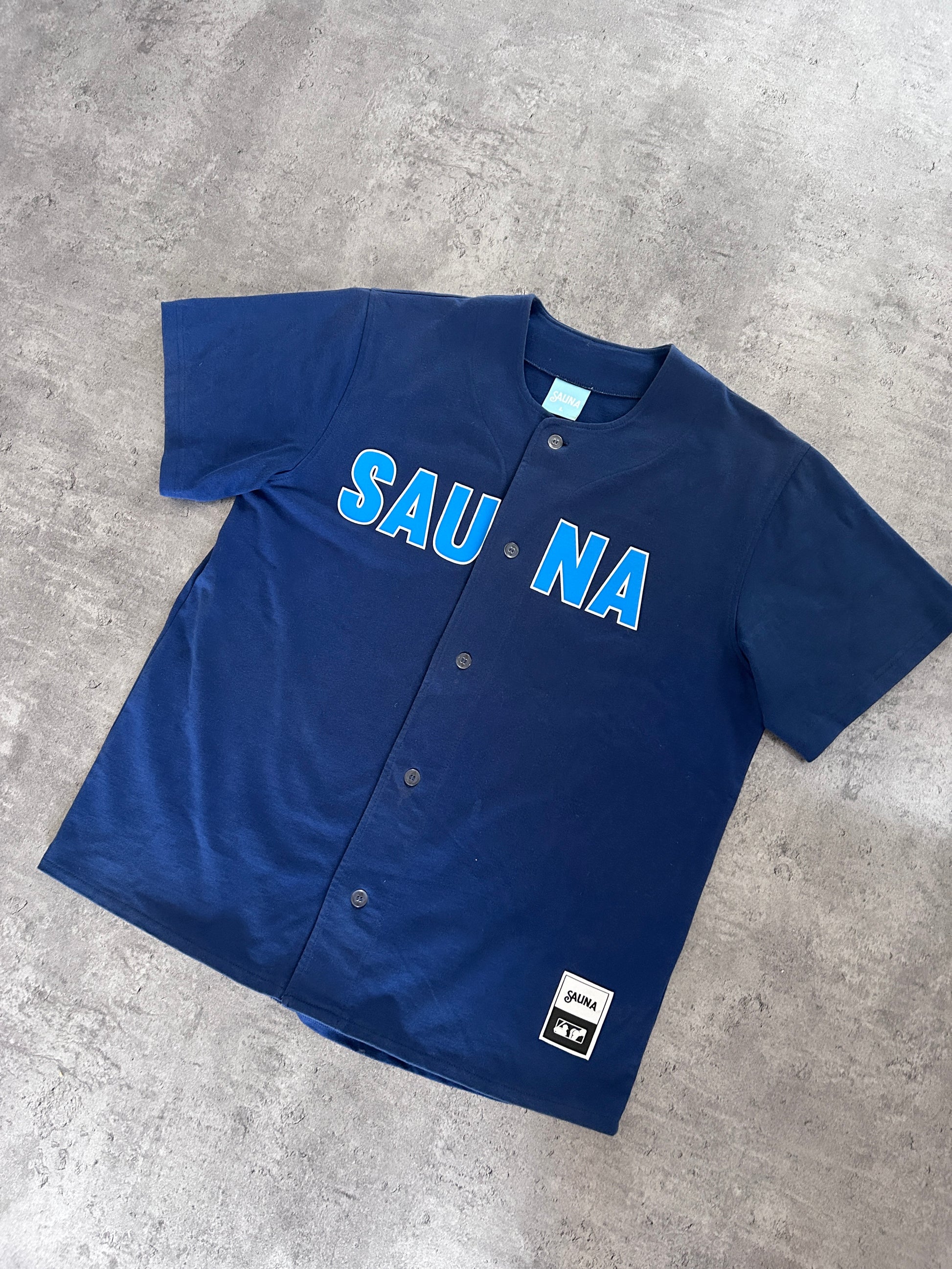 SAUNA BASEBALL JERSEY NAVY (L)