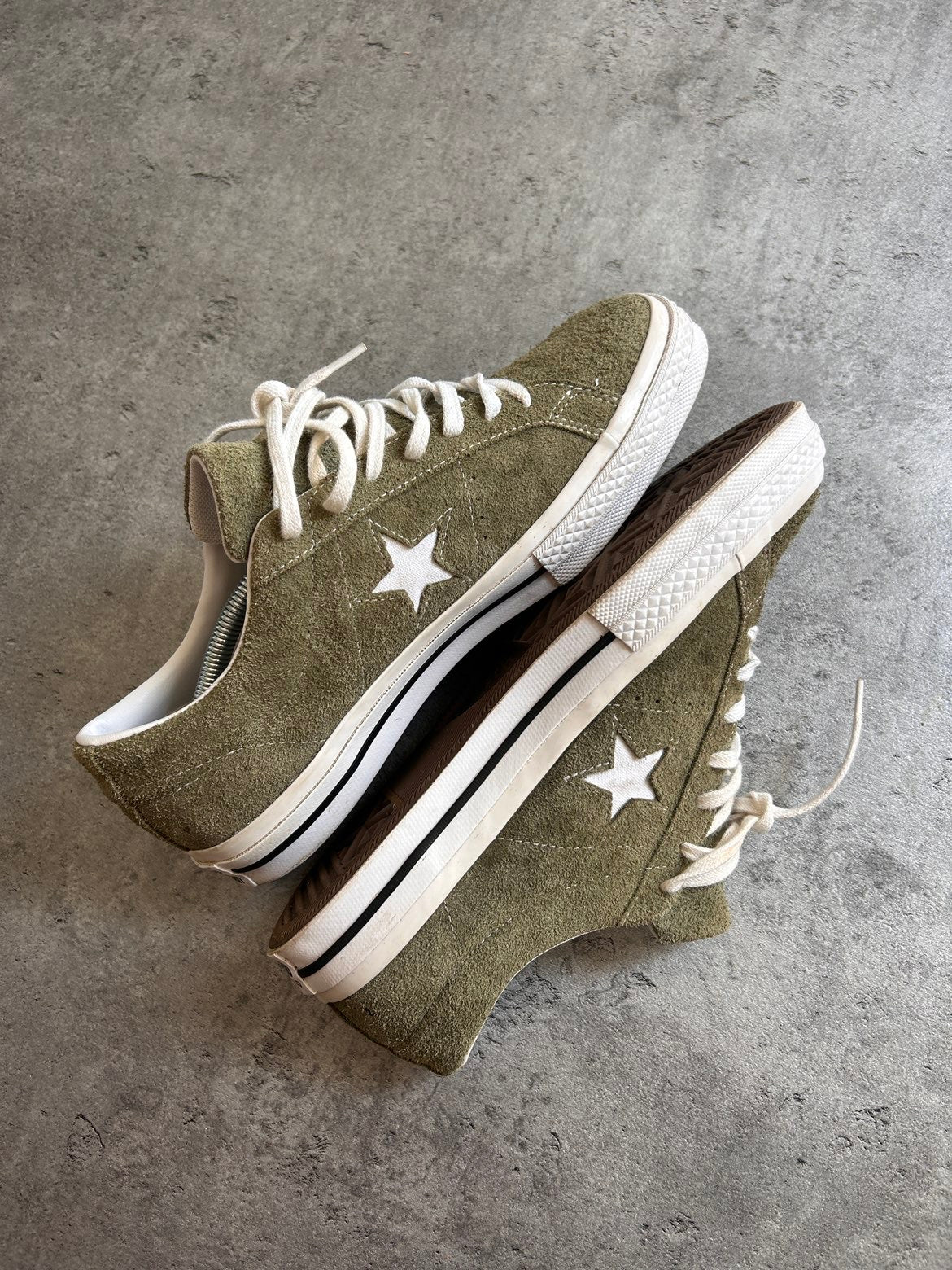 CONVERSE ONE STAR “OLIVE SUEDE” 44/44.5