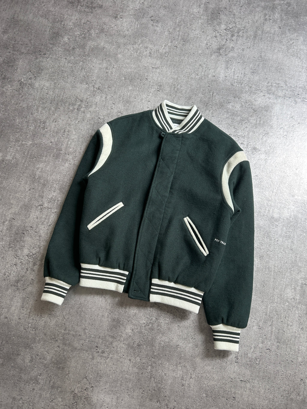 POP TRADING COMPANY X PARRA VARSITY BOMBER JACKET (S)