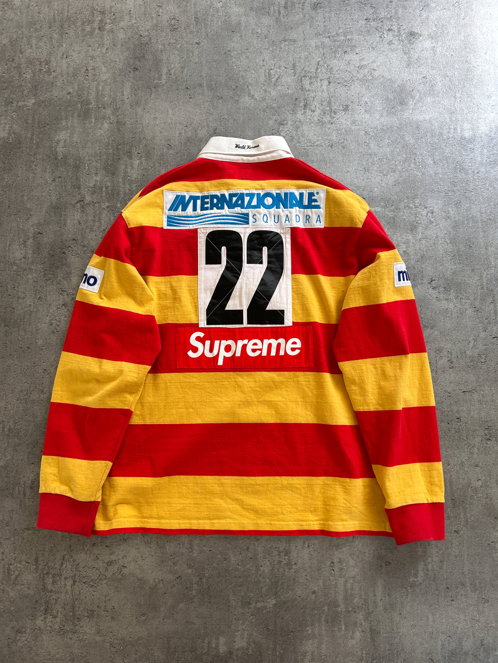 SUPREME STRIPE RUGBY POLO (L)