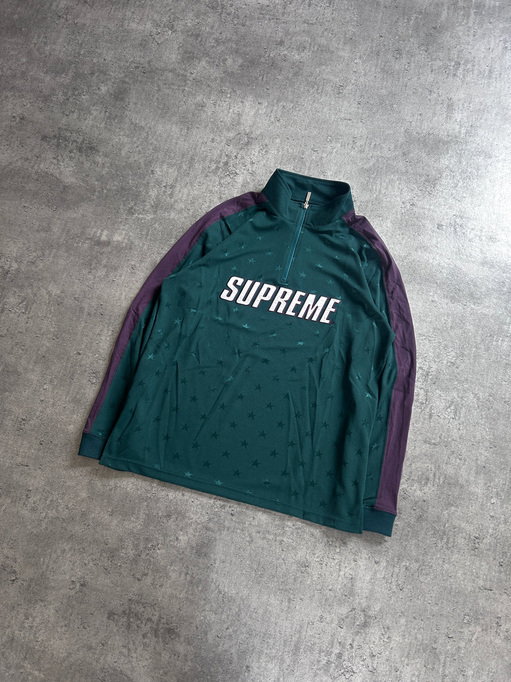 SUPREME TRACK HALF ZIP PULLOVER FW18 (M)