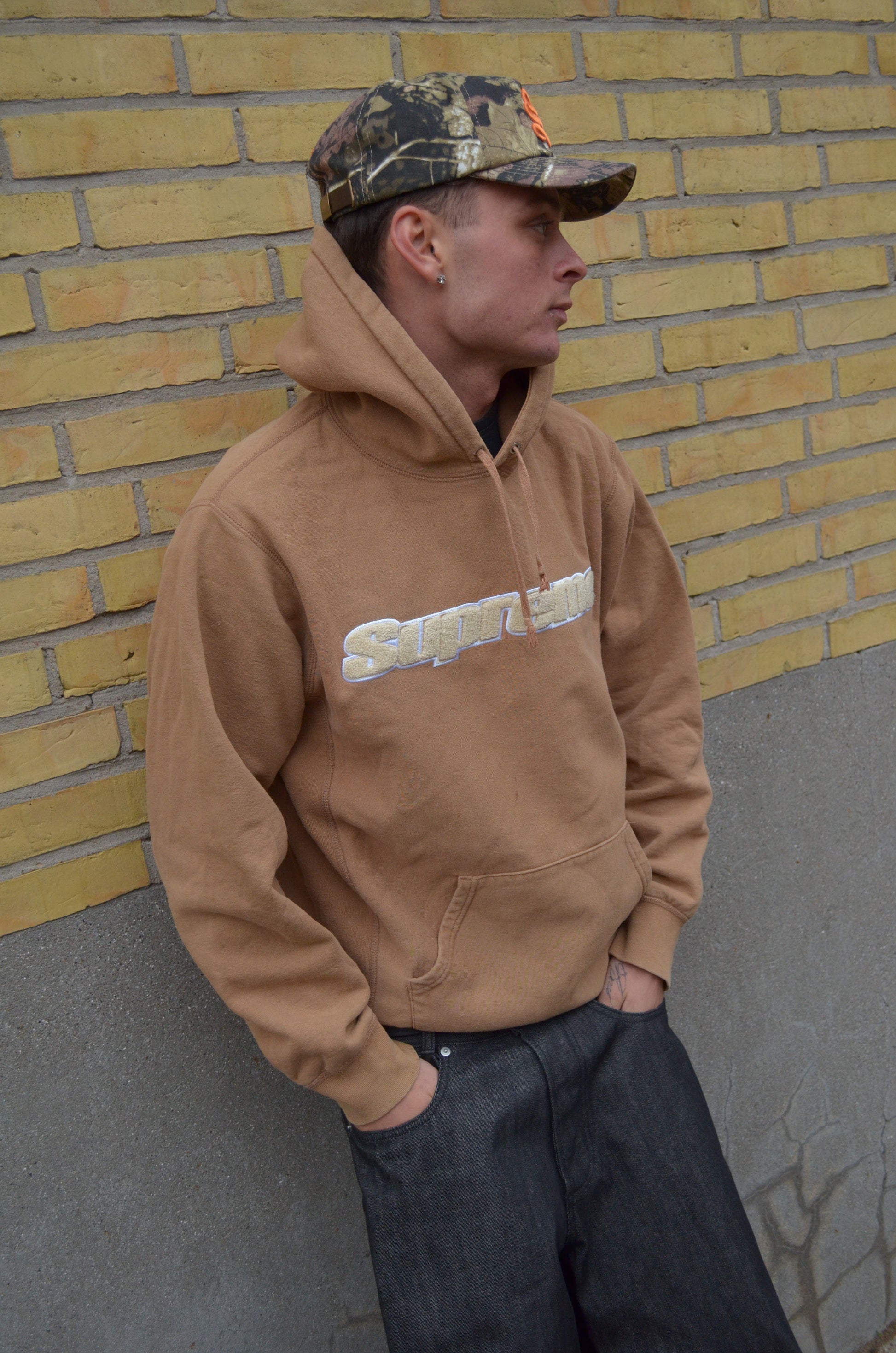 SUPREME CHENILLE HOODIE SS19 (L)