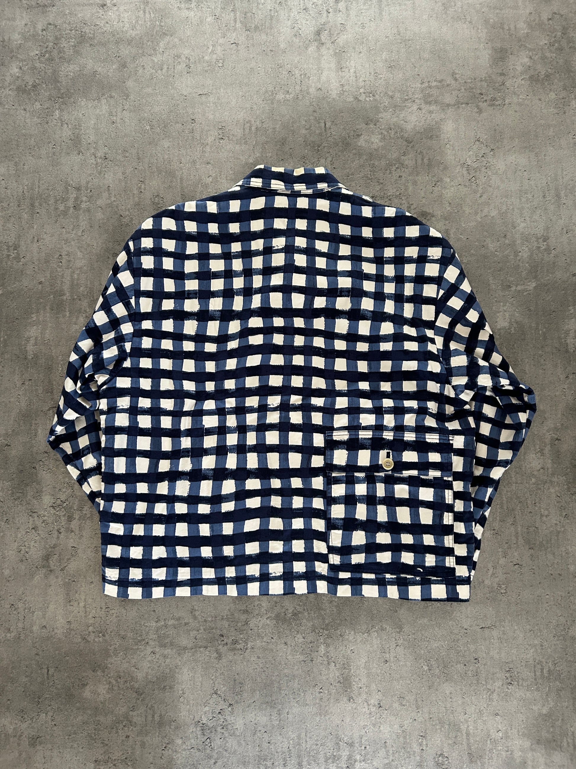 MARNI X UNIQLO JAKKE “BLÅ/HVID” (XL)