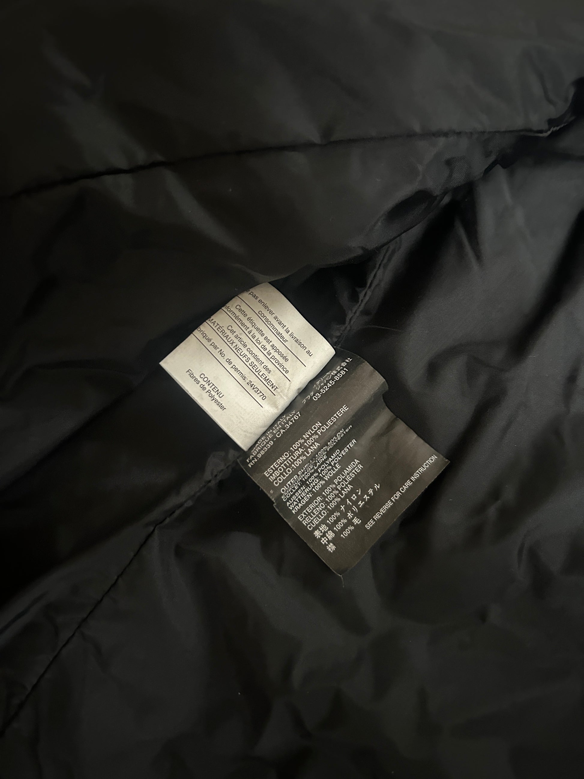 PRADA NYLON BOMBER BLACK (M)