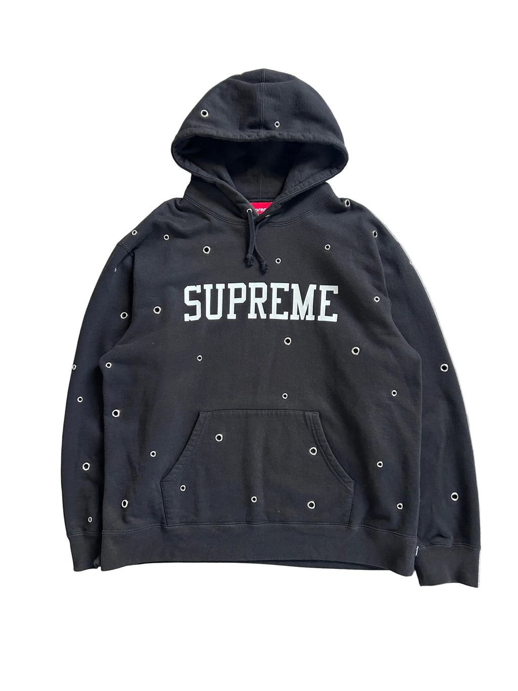 SUPREME EYELET HOODIE (L)