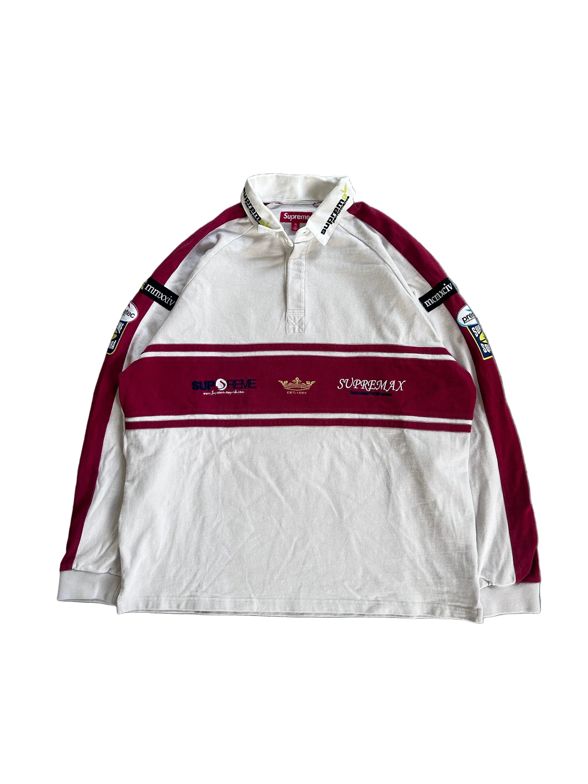 SUPREME CHEST STRIPE RUGBY POLO (XL)