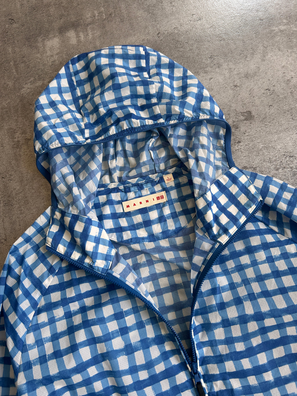 MARNI X UNIQLO CHECKER WINDBREAKER (L)
