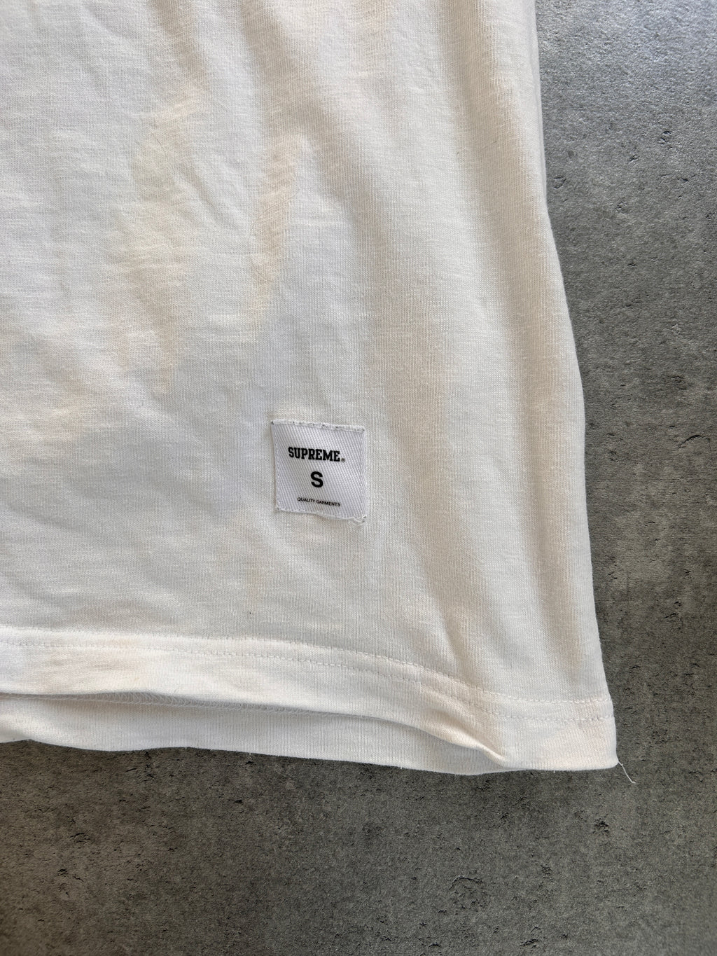 SUPREME TWILL APPLIQUE TEE (S/M)