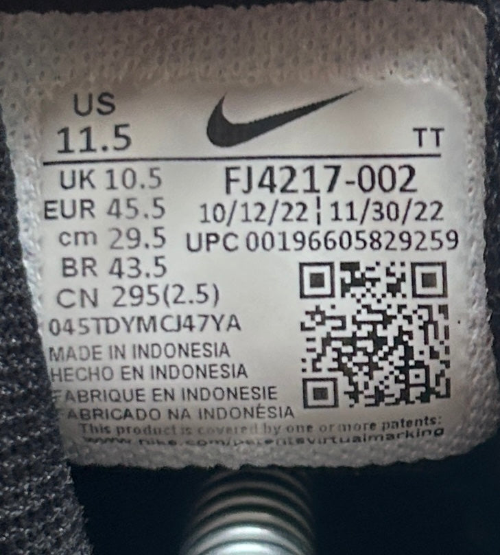 AIR MAX 95 “BLACK U.N.C” 45.5 EU