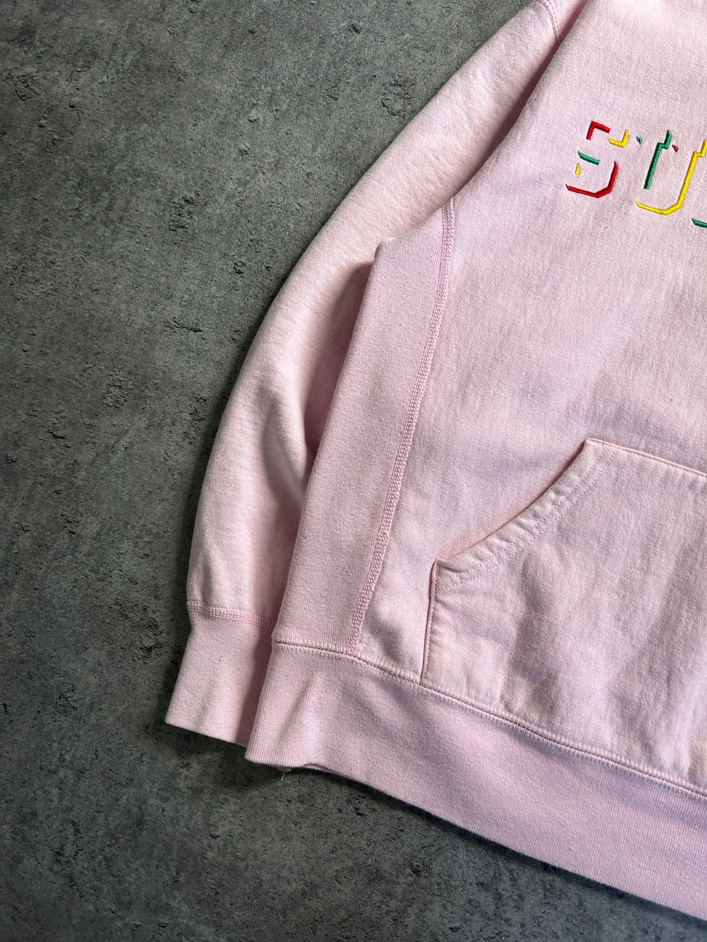 SUPREME DROP SHADOW HOODIE PINK (S)
