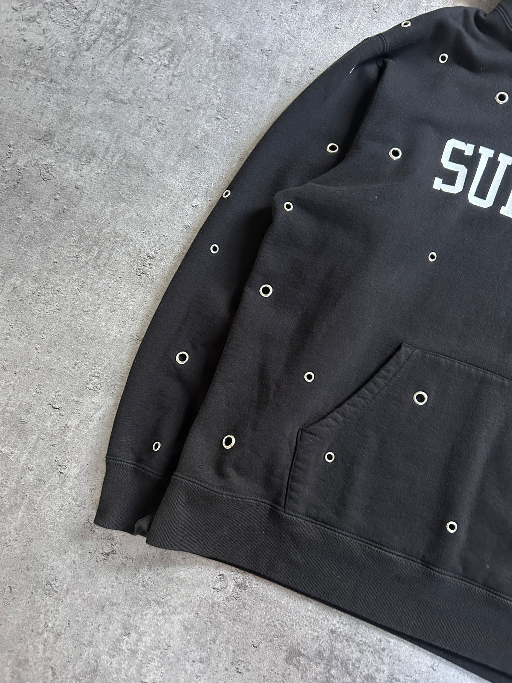 SUPREME EYELET HOODIE (L)