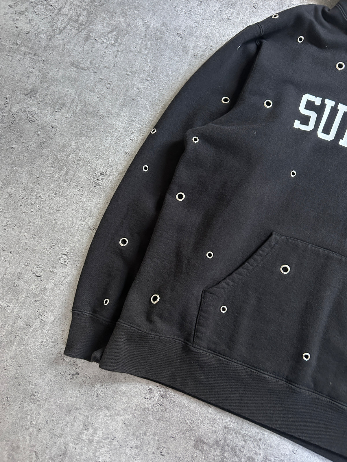 SUPREME EYELET HOODIE (L)