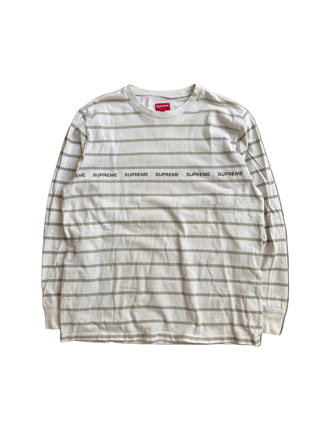 SUPREME PRINTED STRIPE LONGSLEEVE (L/XL)