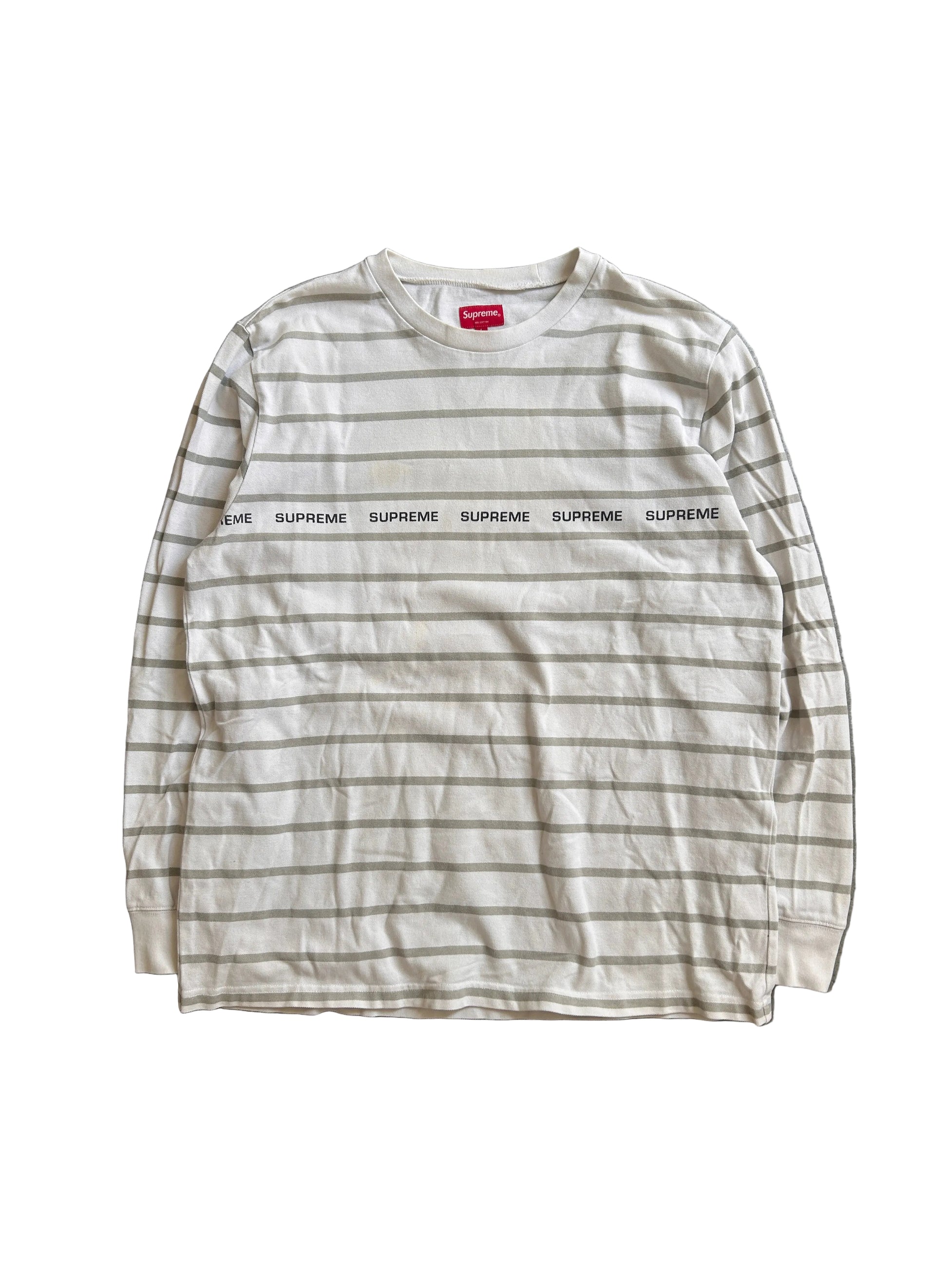 SUPREME PRINTED STRIPE LONGSLEEVE (L/XL)