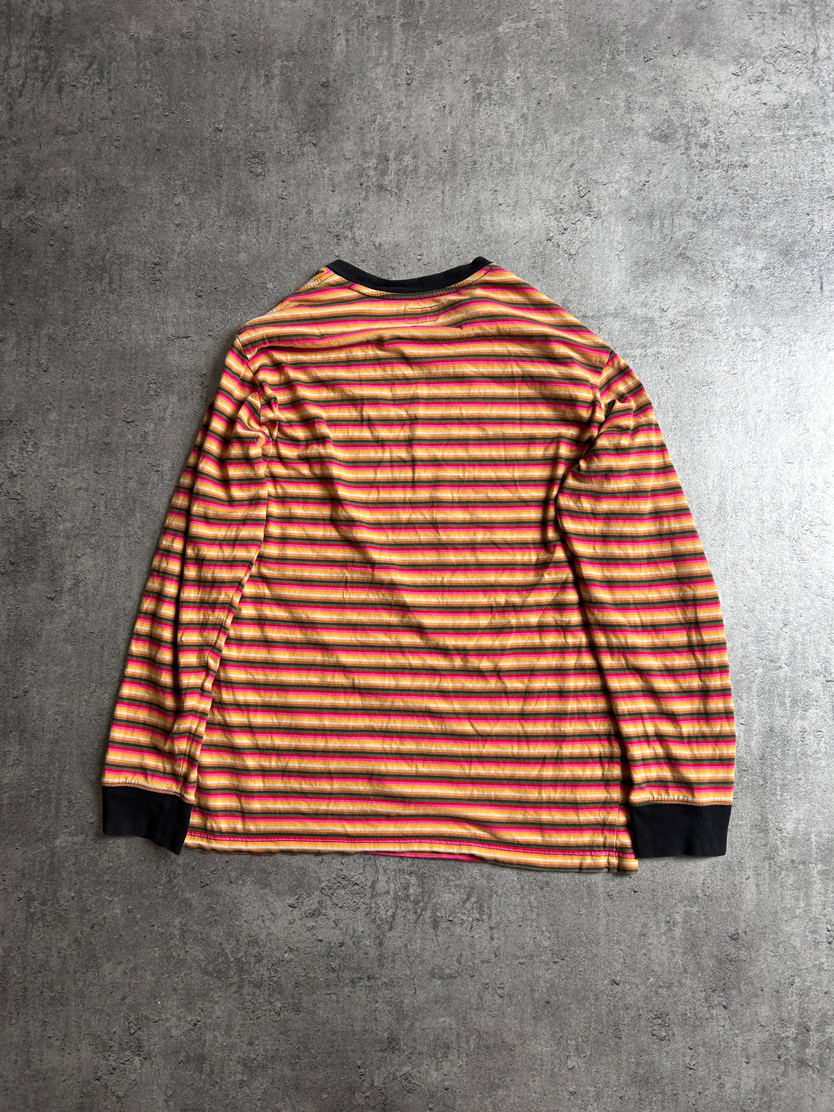 SUPREME MULTI STRIPE PATCH LONGSLEEVE (L)