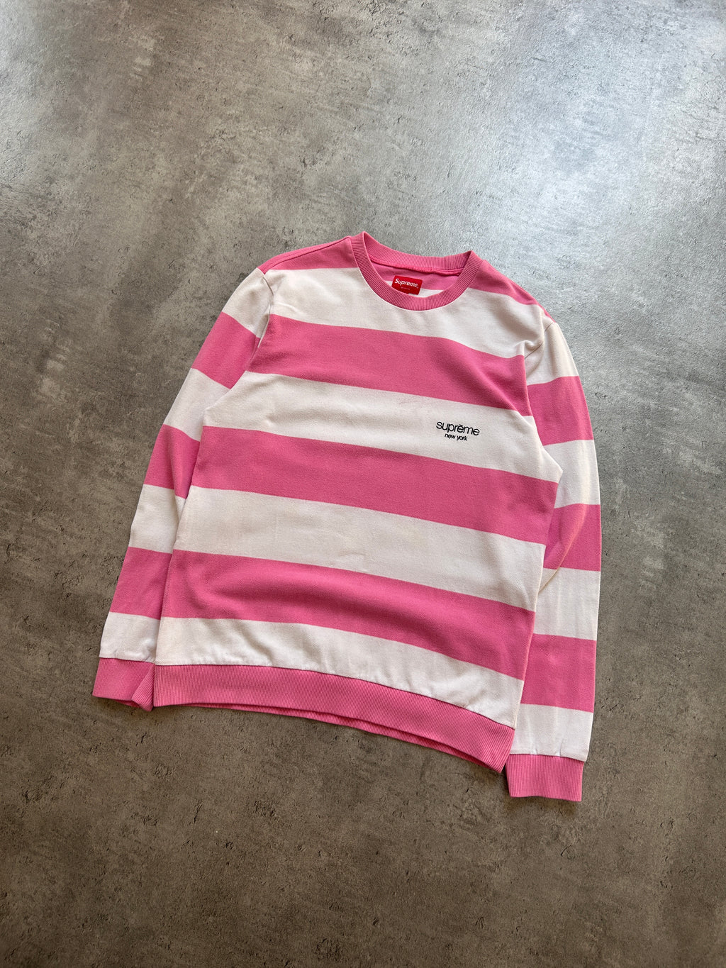 SUPREME PIQUE CREWNECK (M)