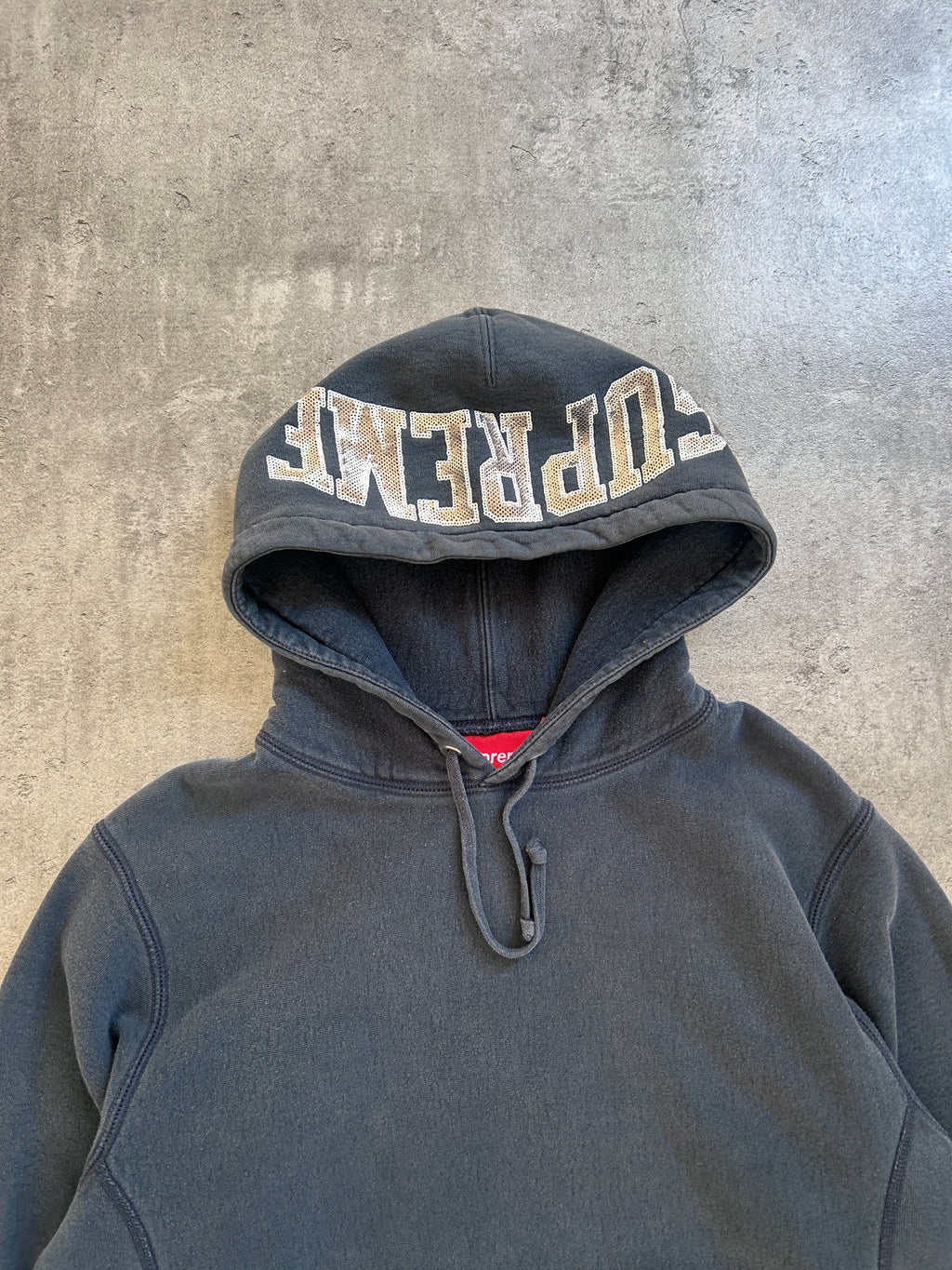 SUPREME SEQUIN ARC HOODIE (M)