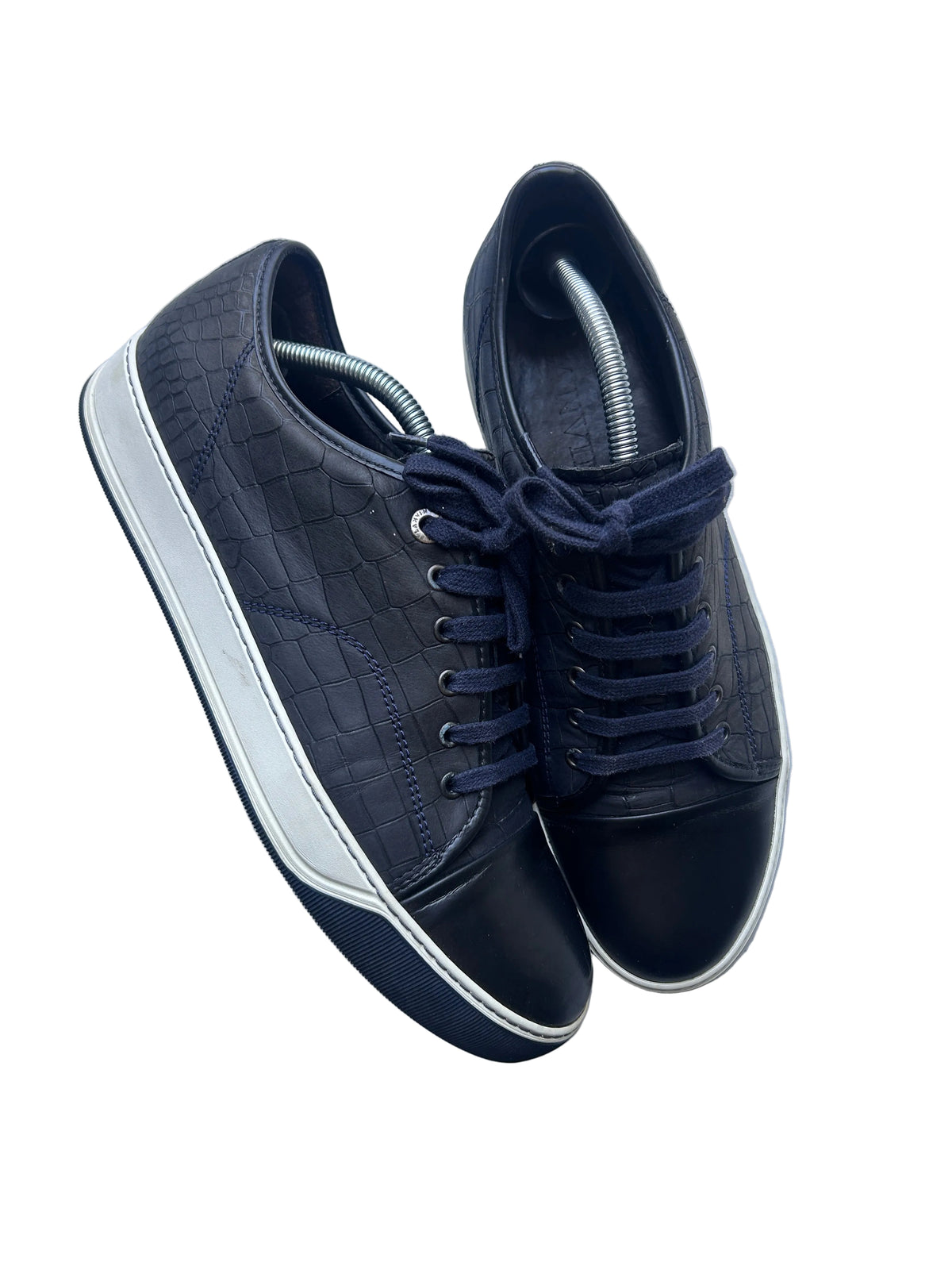 LANVIN DBB1 NAVY CROCSKIN (44EU)