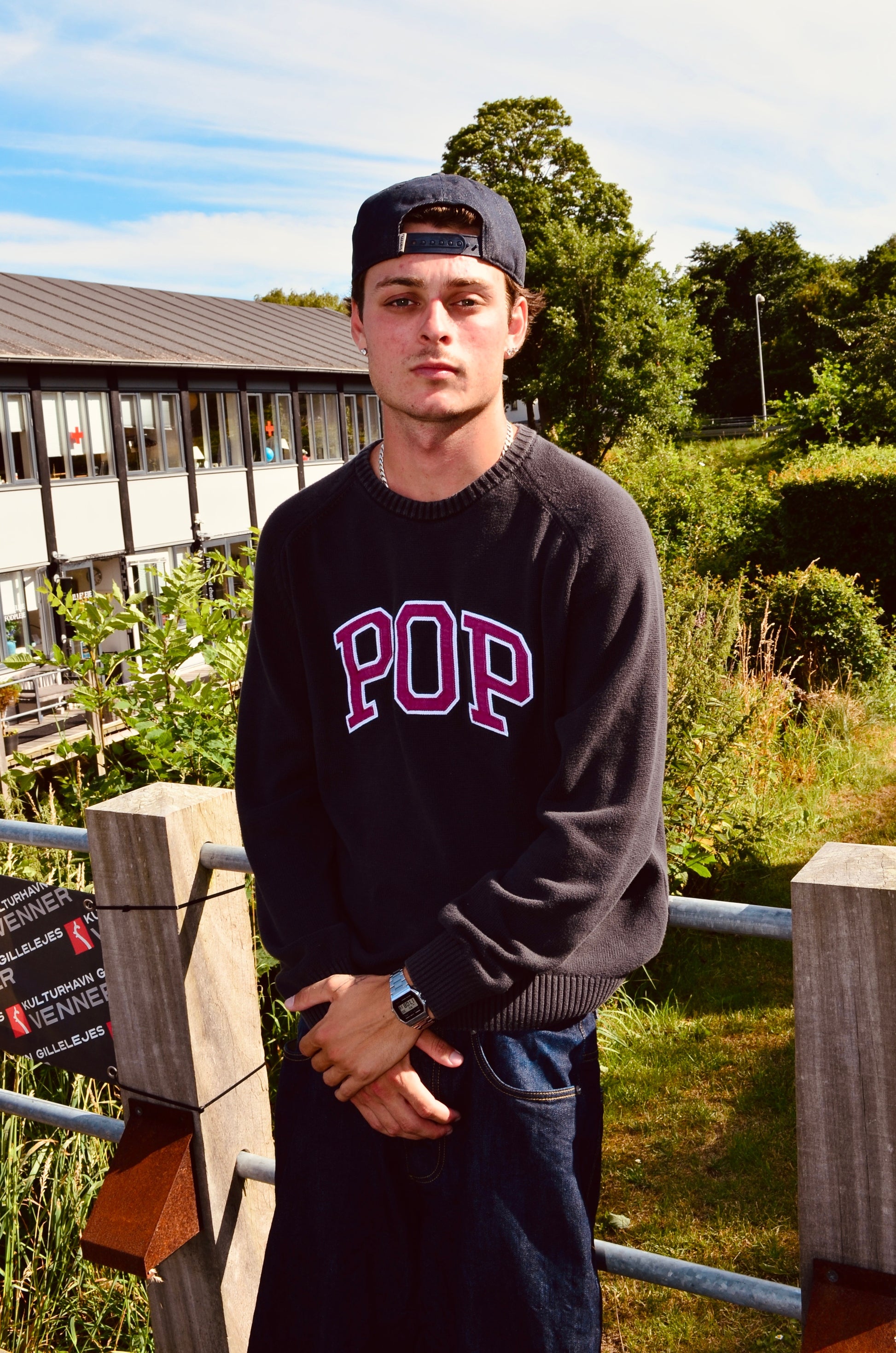 POP TRADING COMPANY KNIT CREWNECK (M)
