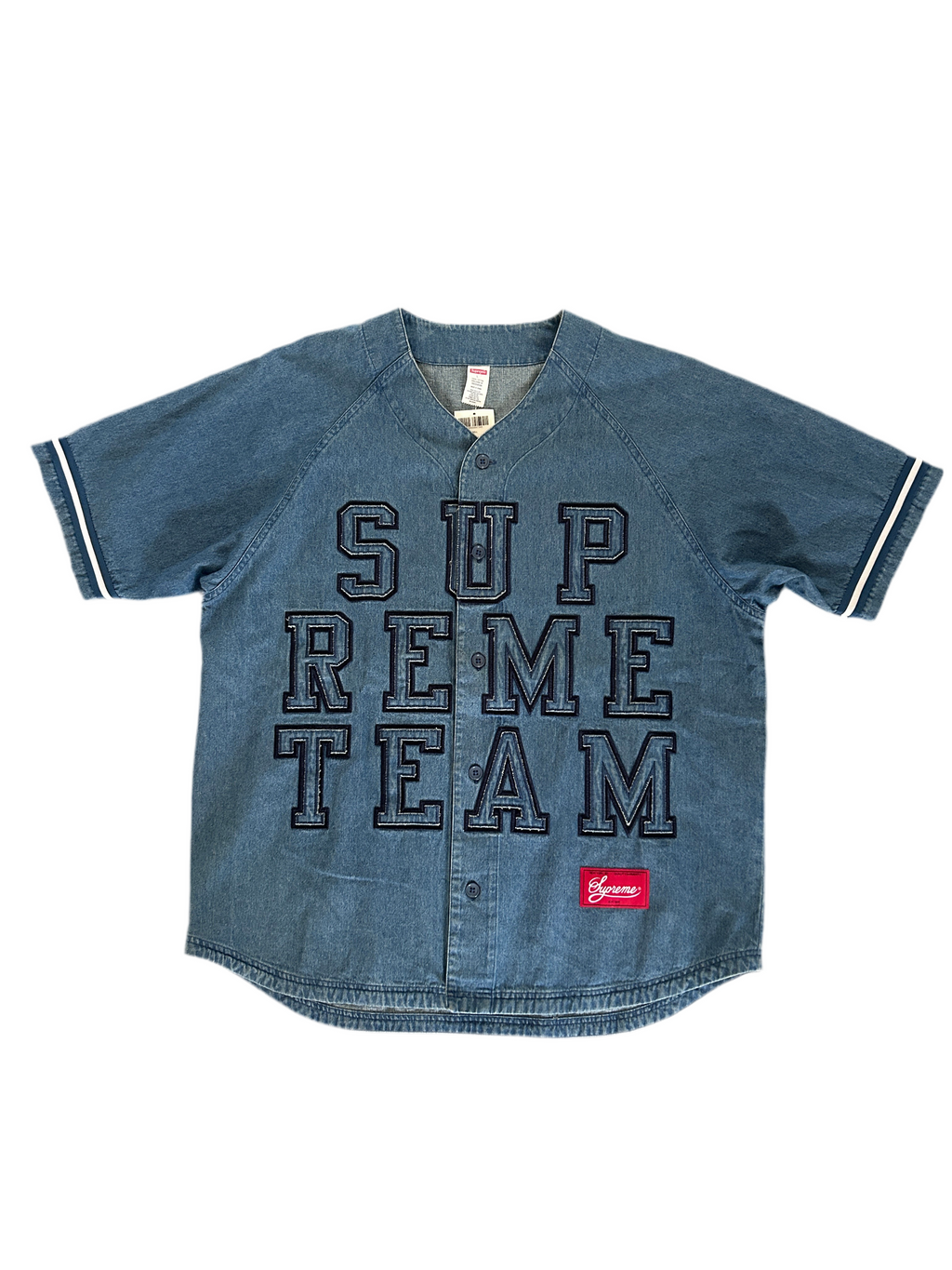 SUPREME WORLDFAMOUS DENIM JERSEY (L/XL)
