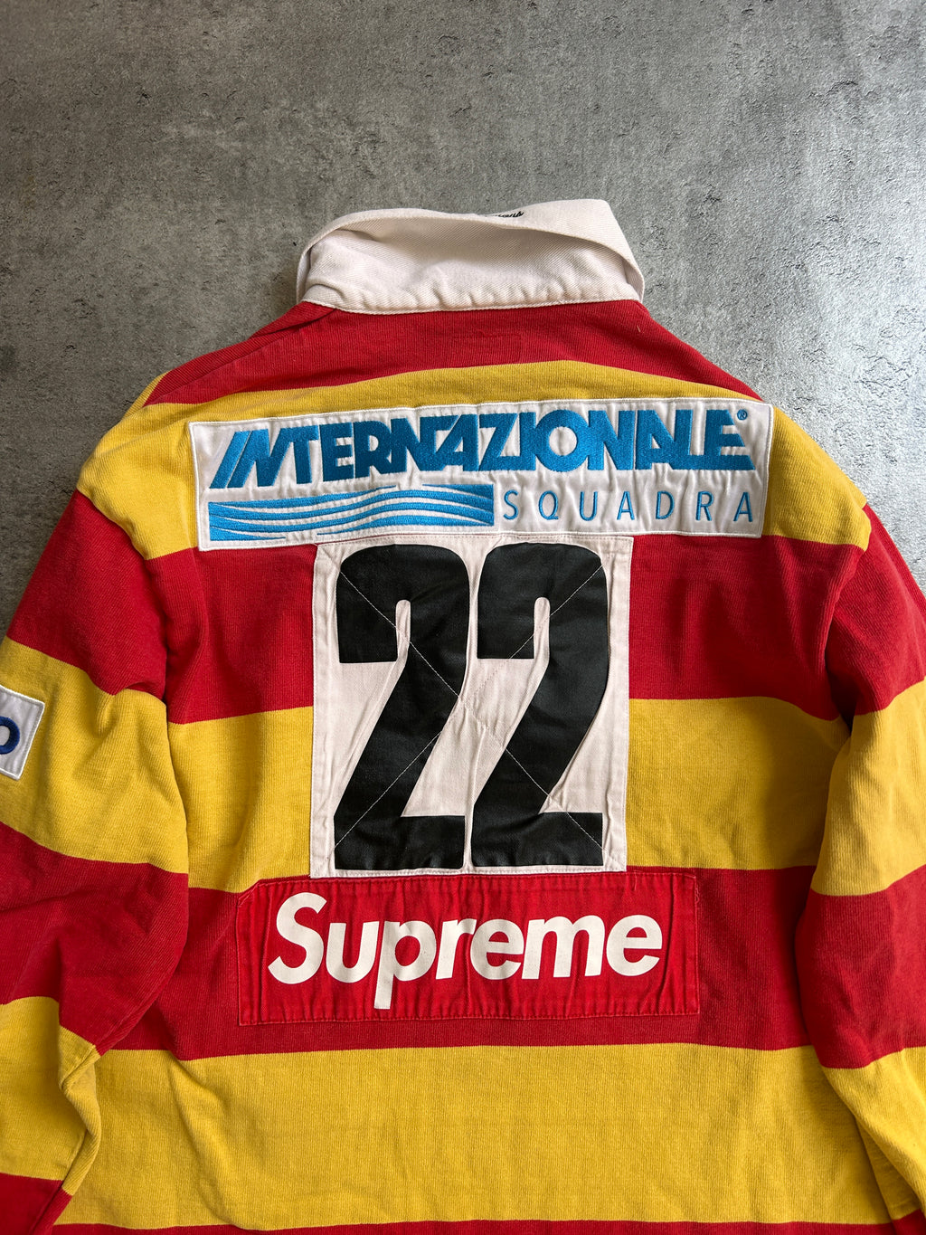 SUPREME STRIPE RUGBY POLO (S)