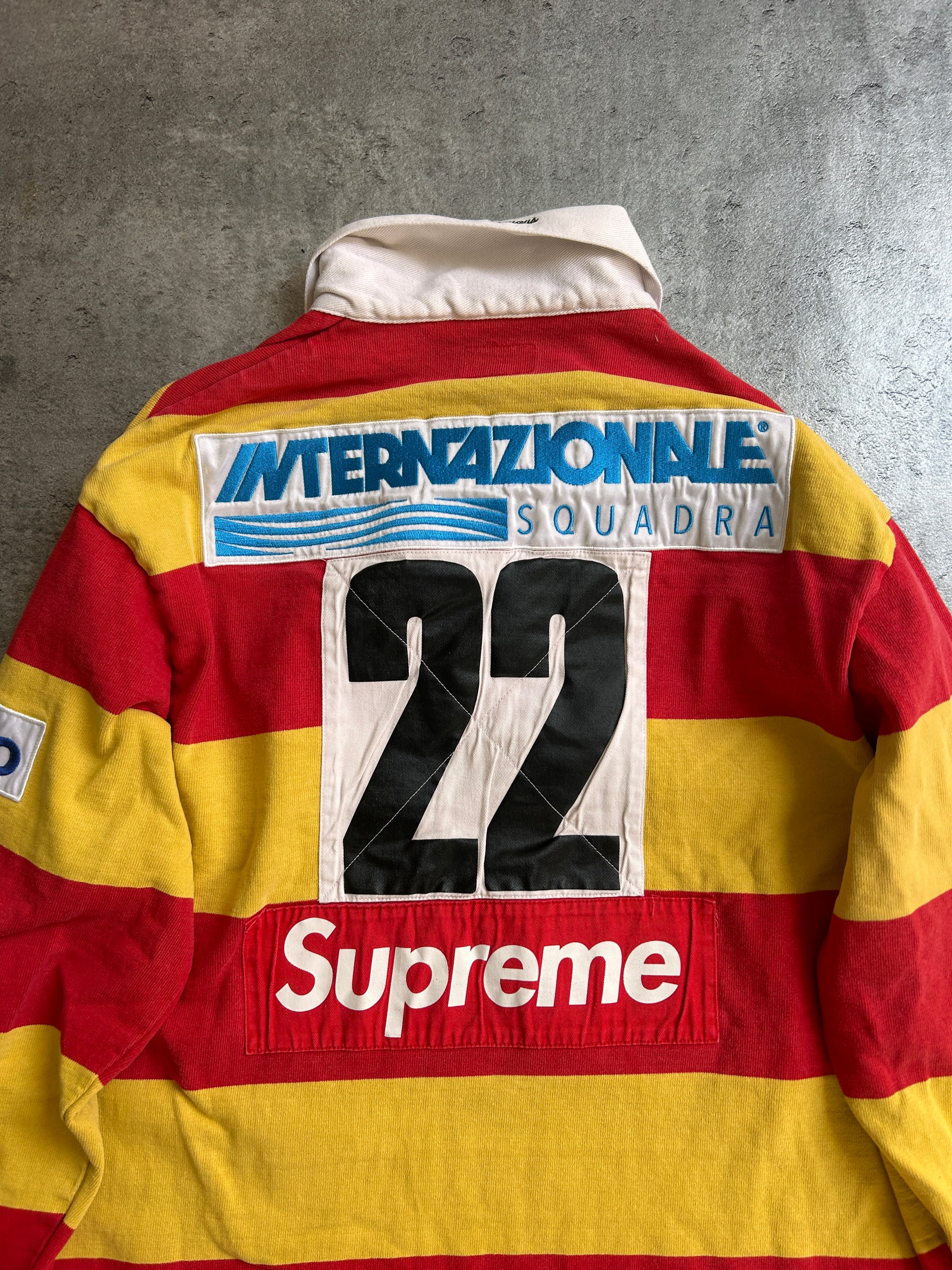 SUPREME STRIPE RUGBY POLO (S)