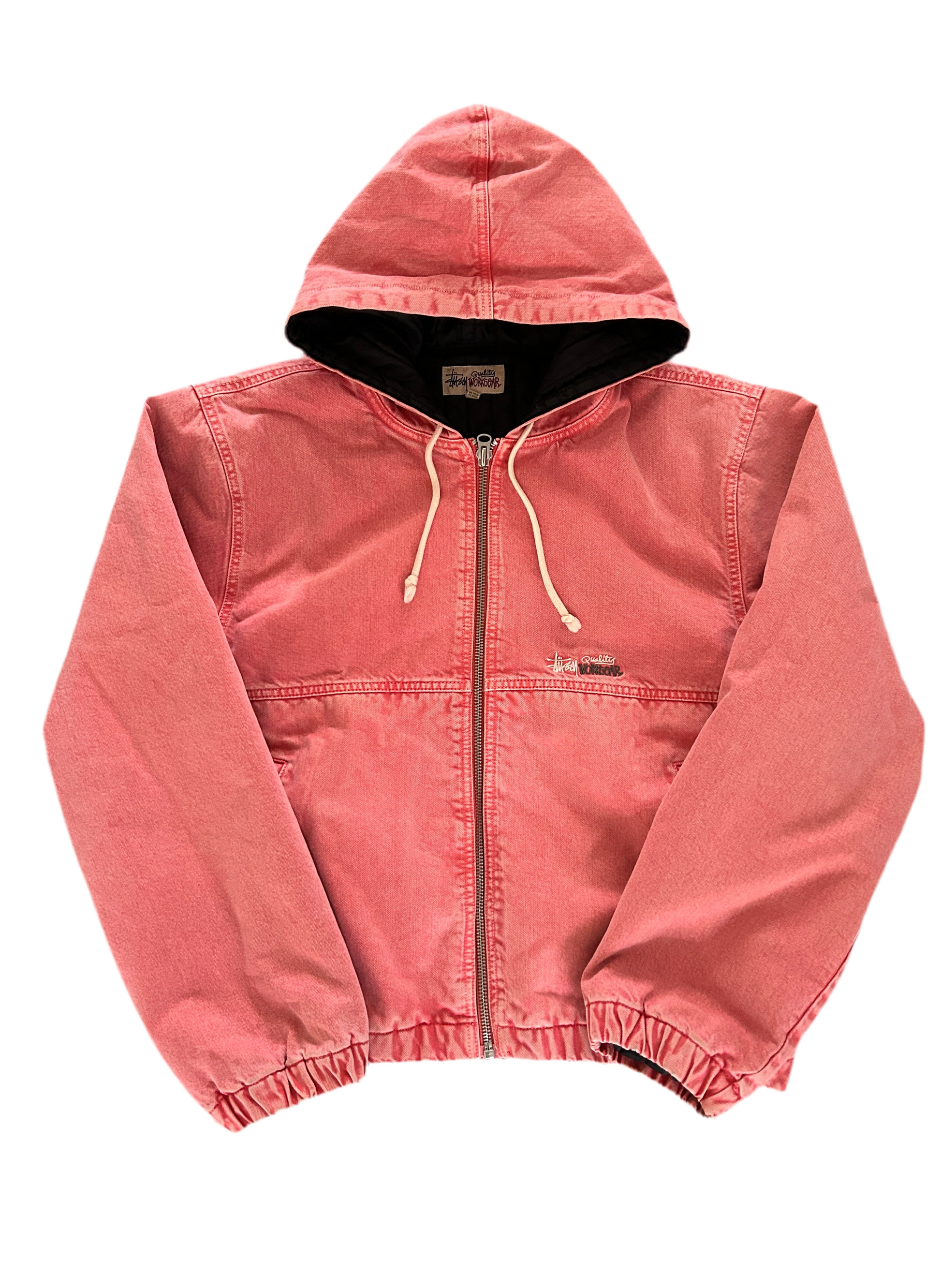 STÜSSY WORKGEAR PINK JAKKE (L)