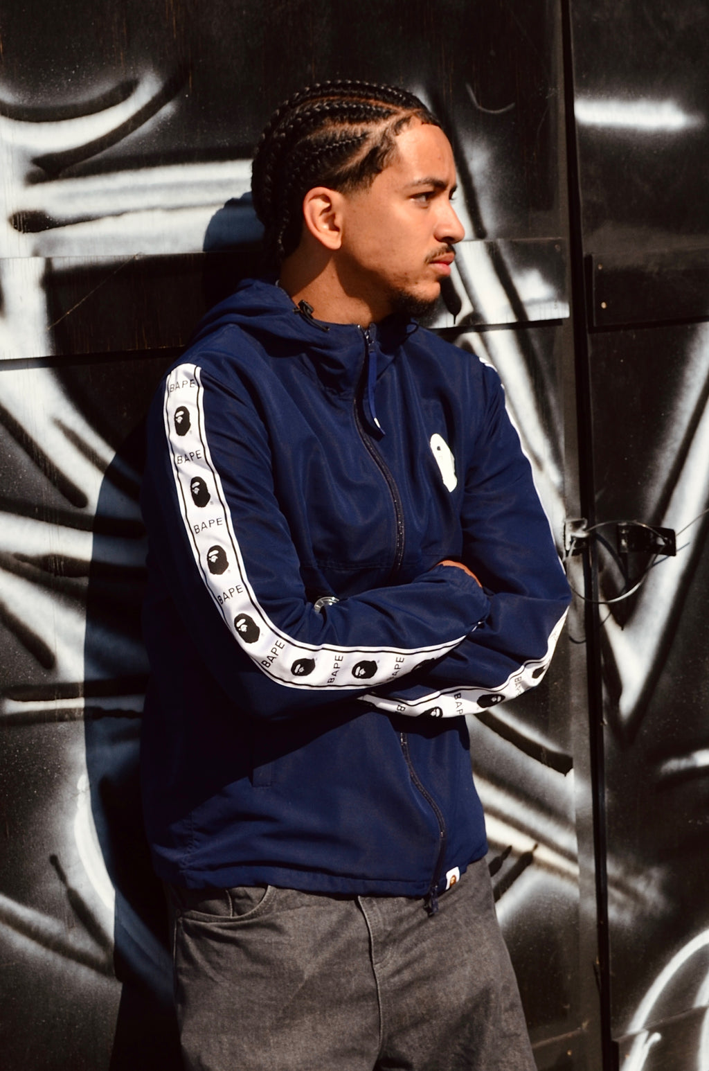 BAPE TAPE LINE TRACKJACKET (L)
