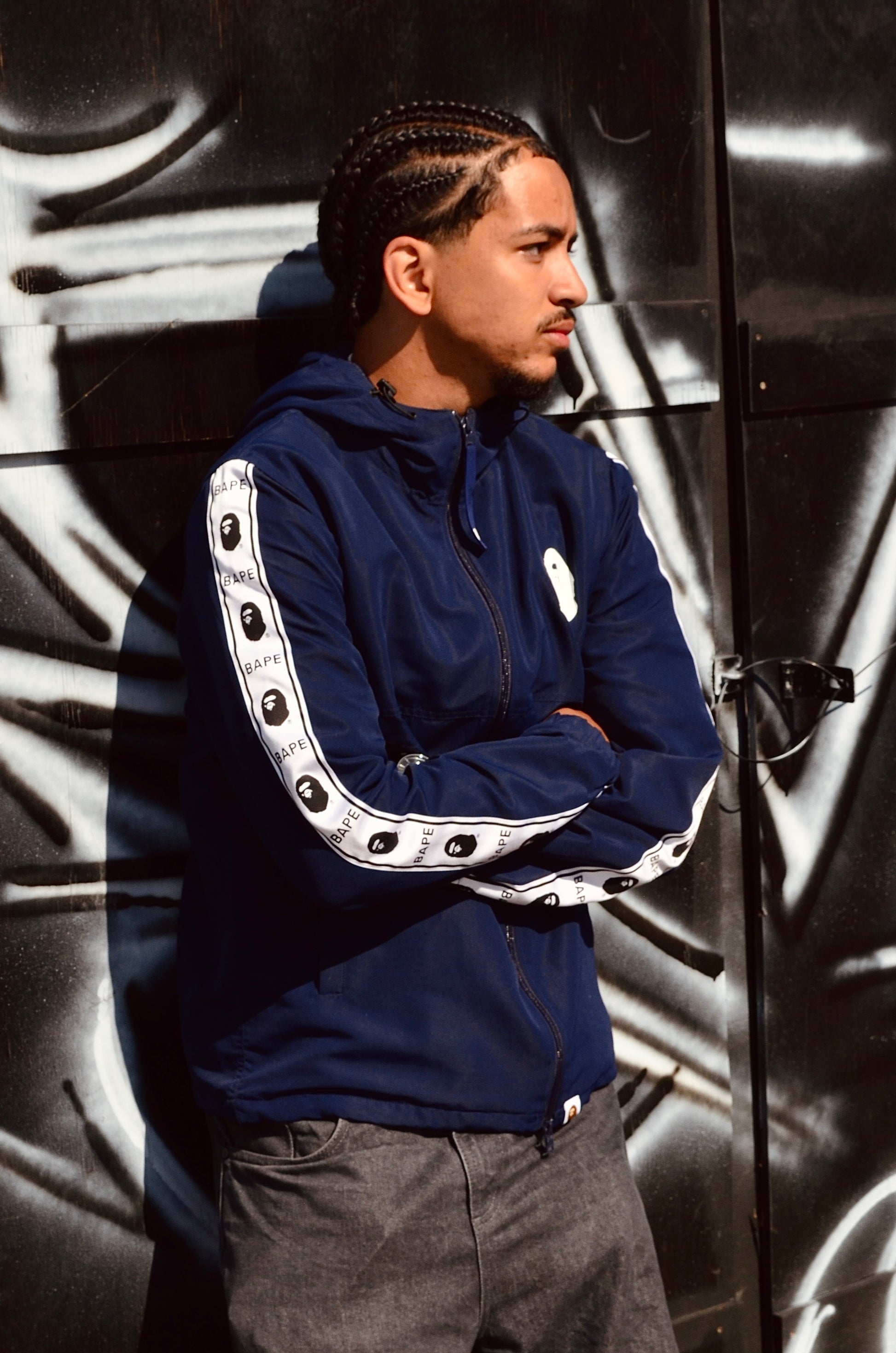 BAPE TAPE LINE TRACKJACKET (L)