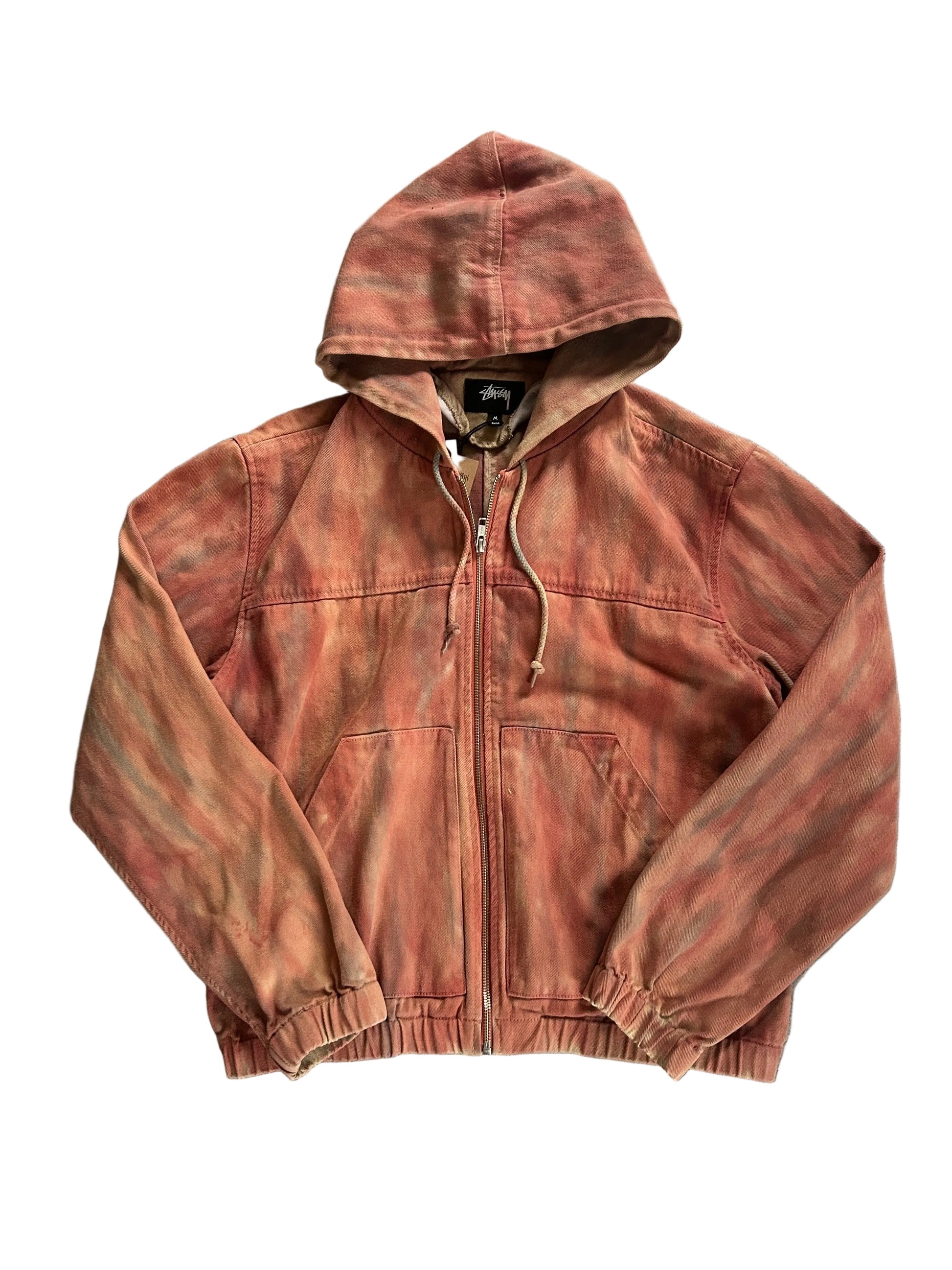 STÜSSY TIE DYE WORK JACKET (M)