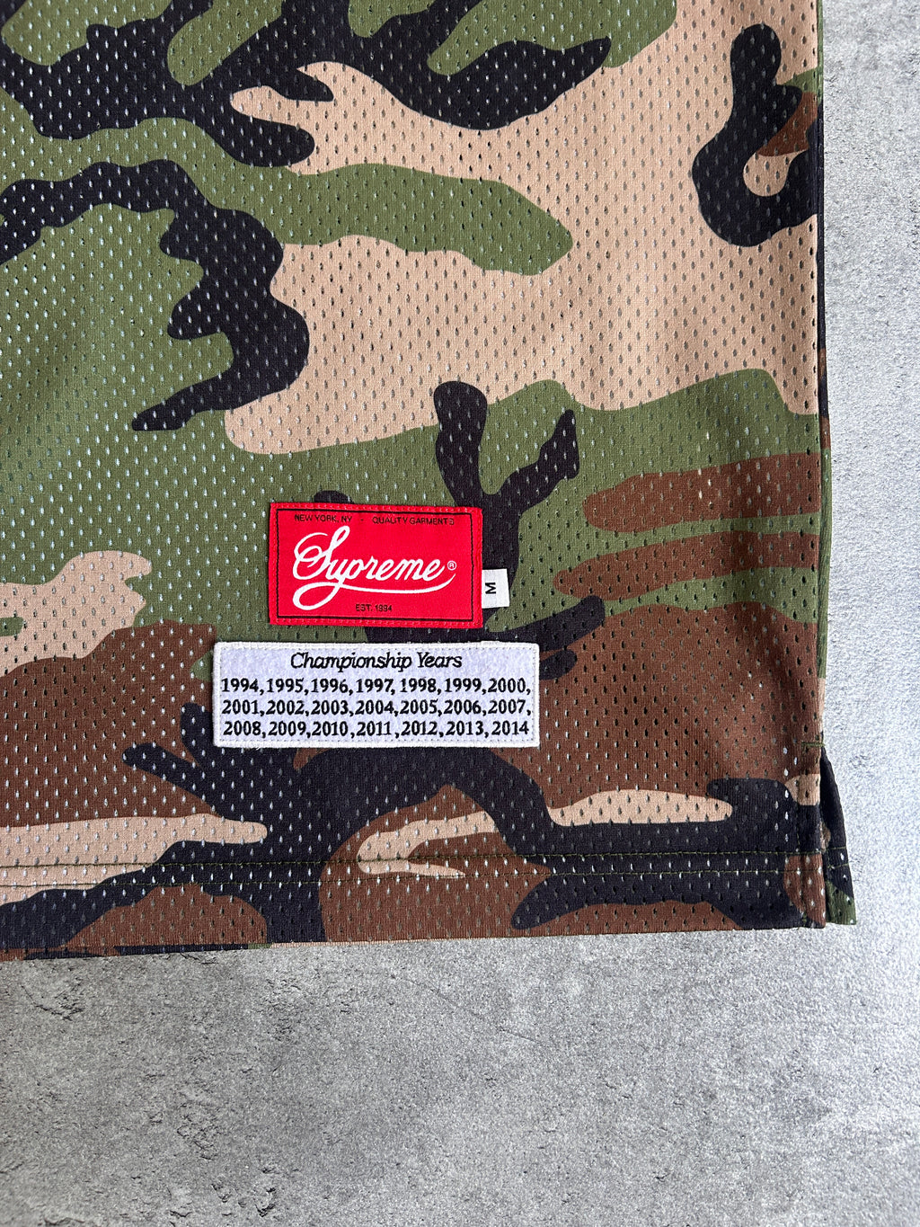 SUPREME CAMO CHAMPION JERSEY (M)