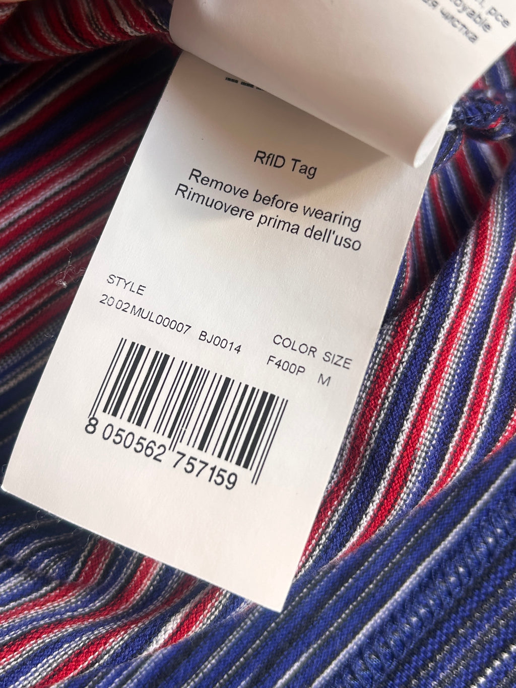 VIVIENNE WESTWOOD STRIPED POLO (M)