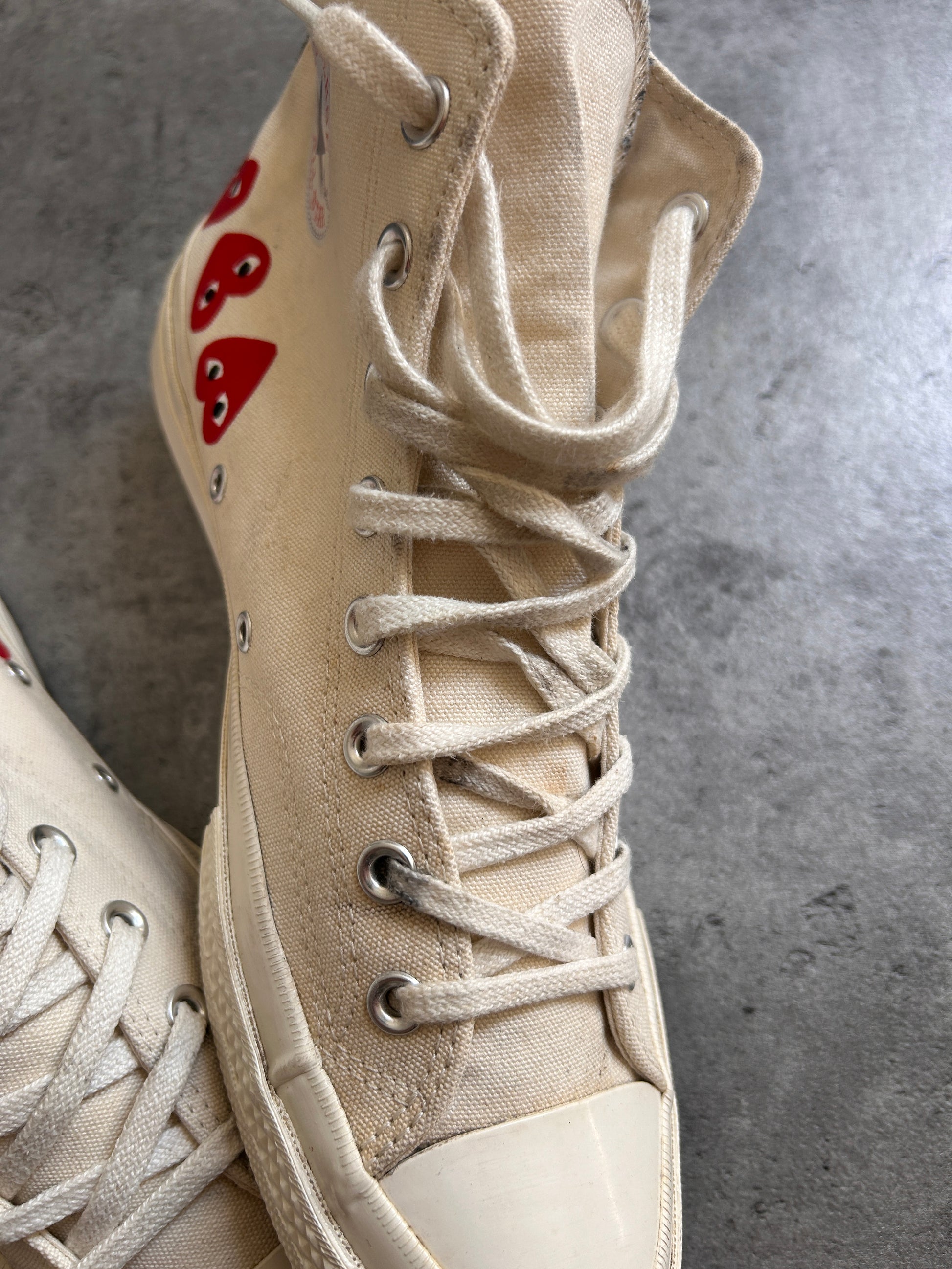 CONVERSE X CDG HIGH “BEIGE” 44/44.5EU