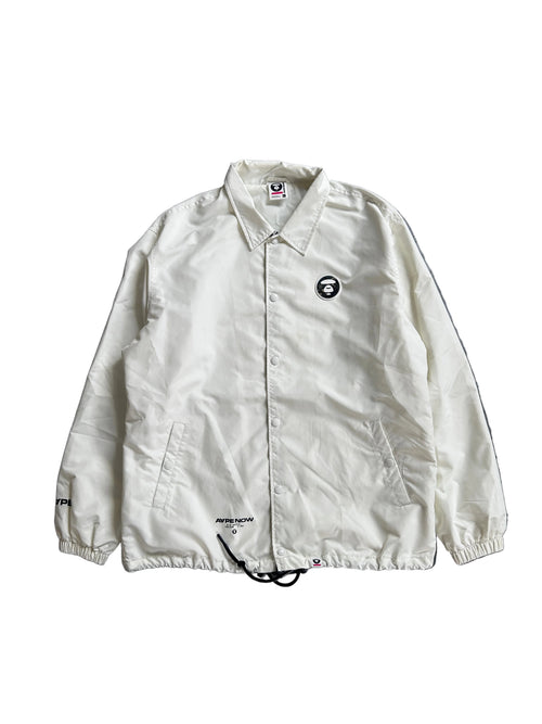 AAPE NOW COACH JACKET “WHITE” (L/XL)