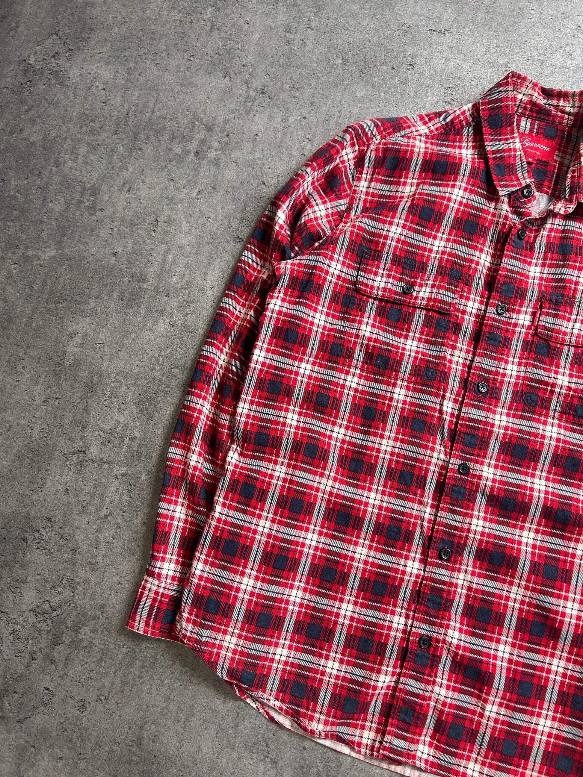 SUPREME PRINTED PLAID FLANNEL (M)