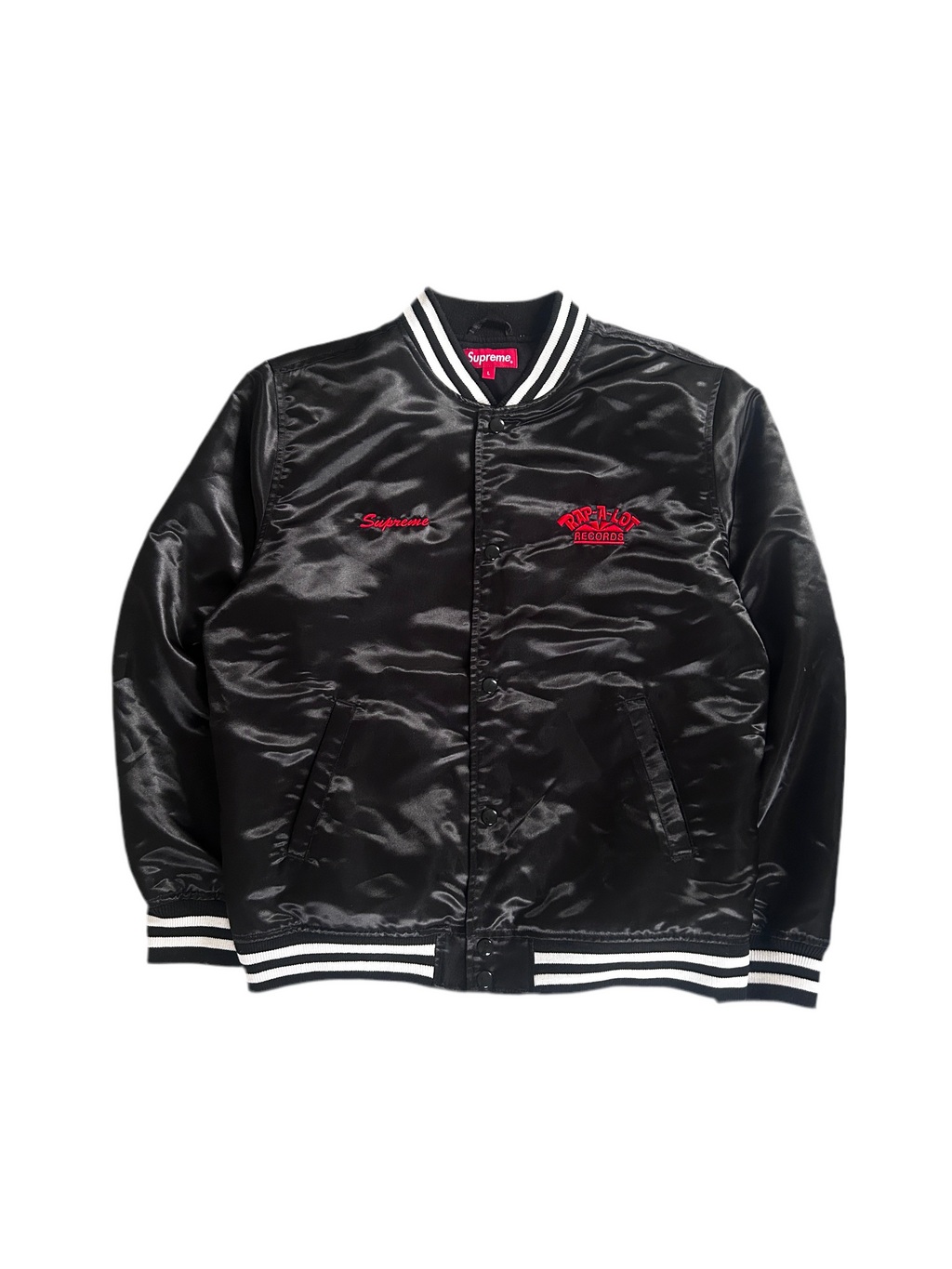 SUPREME RAP A LOT RECORDS SATIN BOMBERJACKET (M)