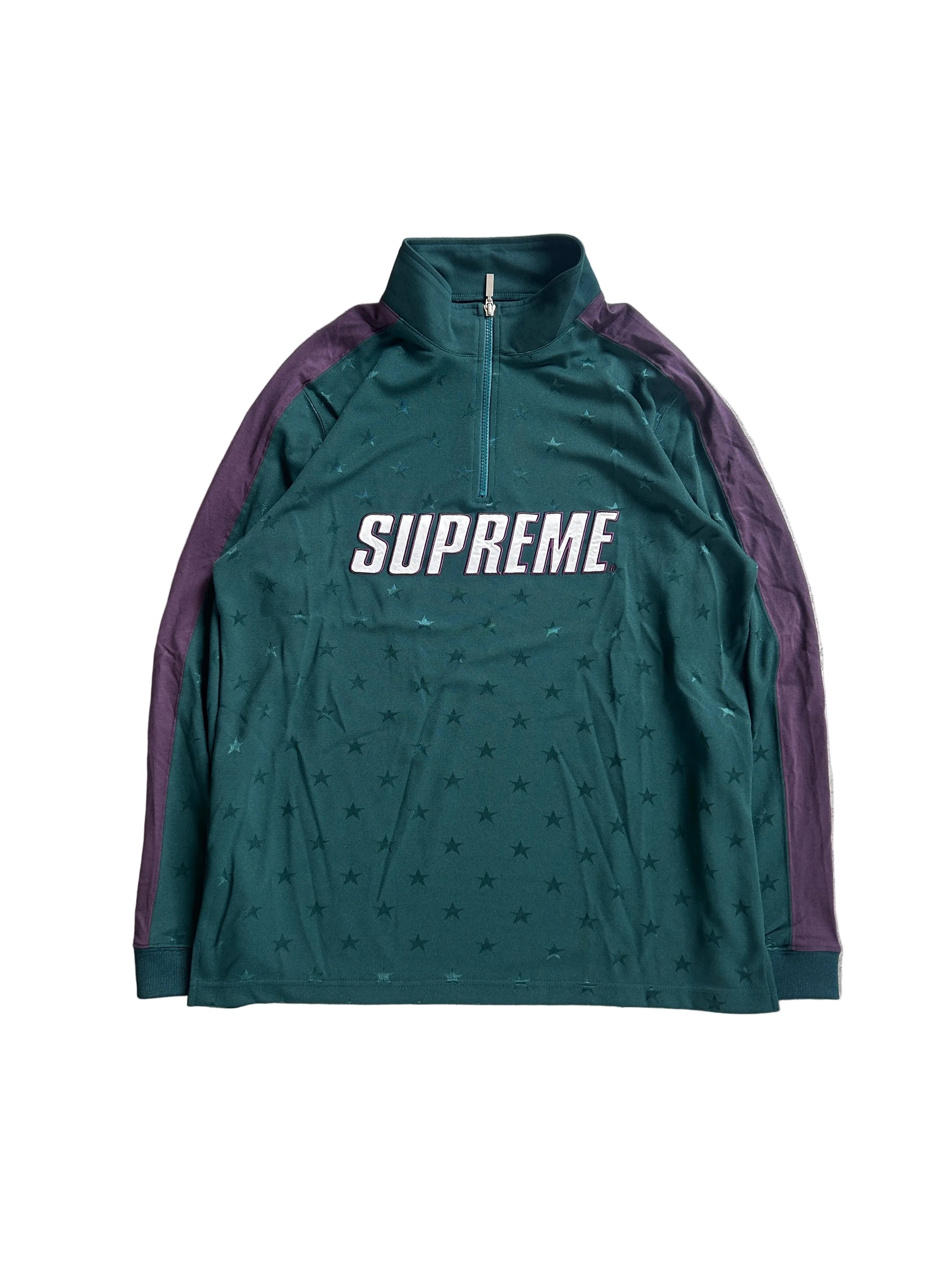 SUPREME TRACK HALF ZIP PULLOVER FW18 (M)