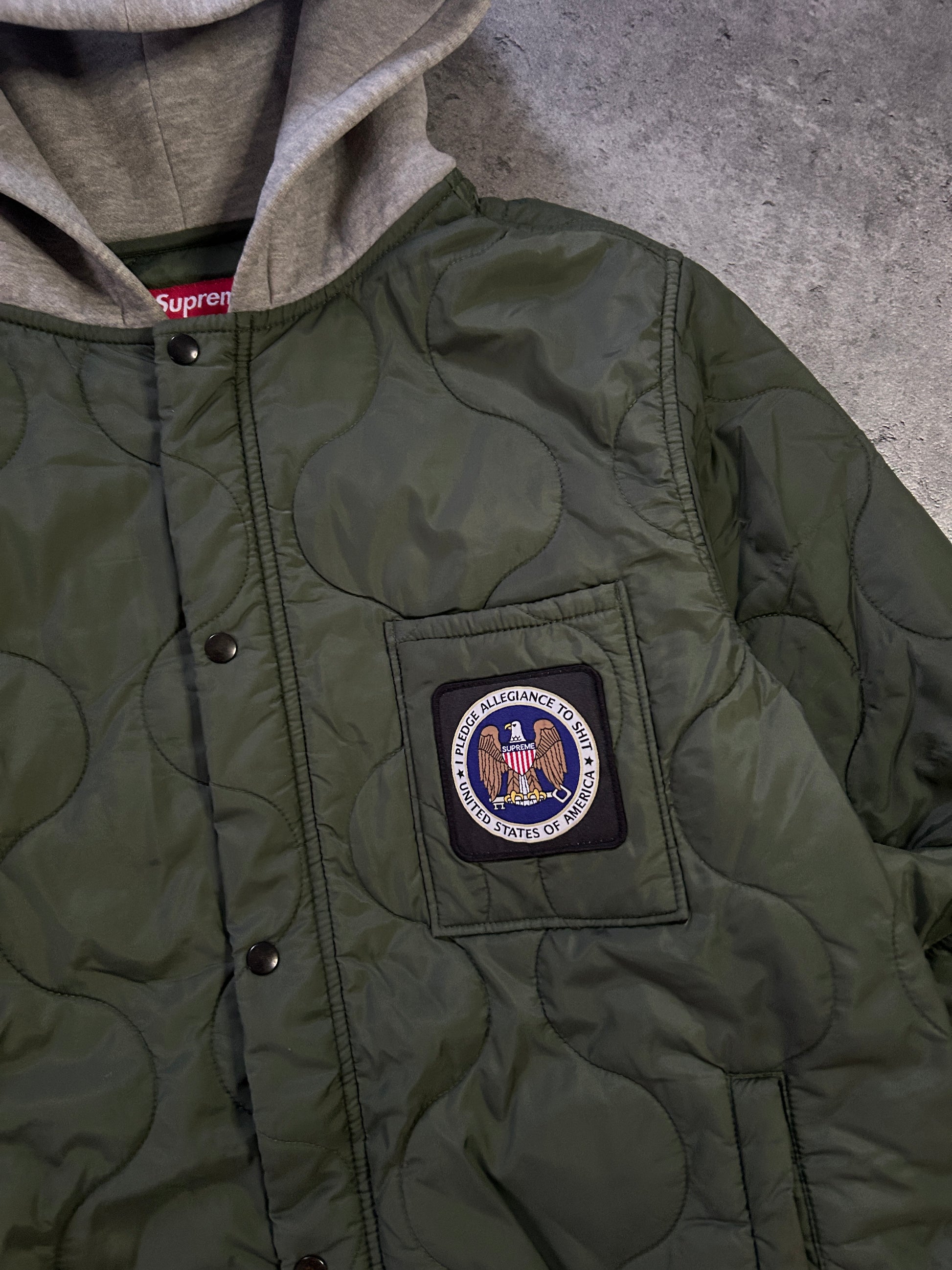 SUPREME QUILTED LINER JACKET FW17 (M)