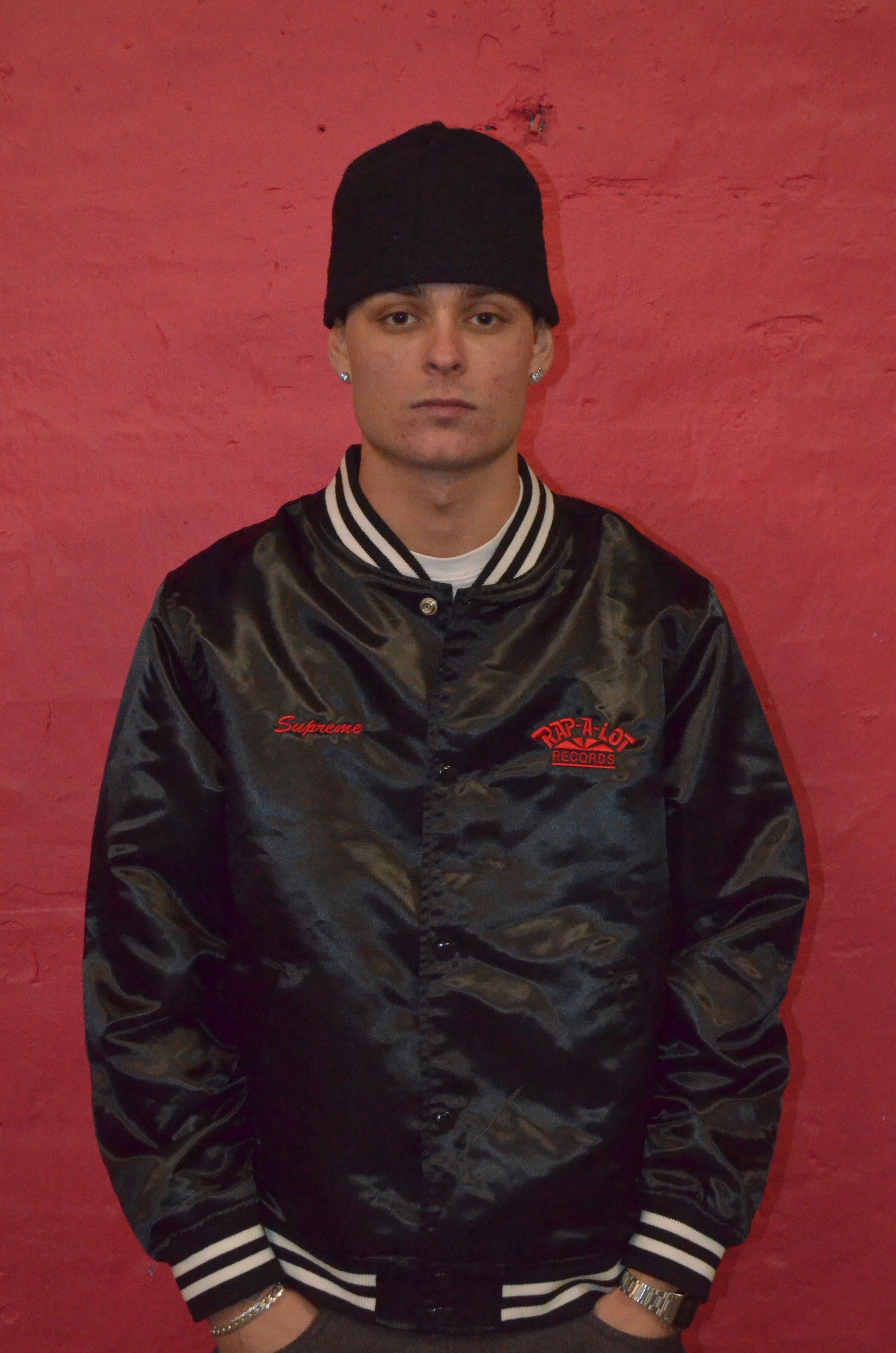 SUPREME RAP A LOT RECORDS SATIN BOMBERJACKET (M)