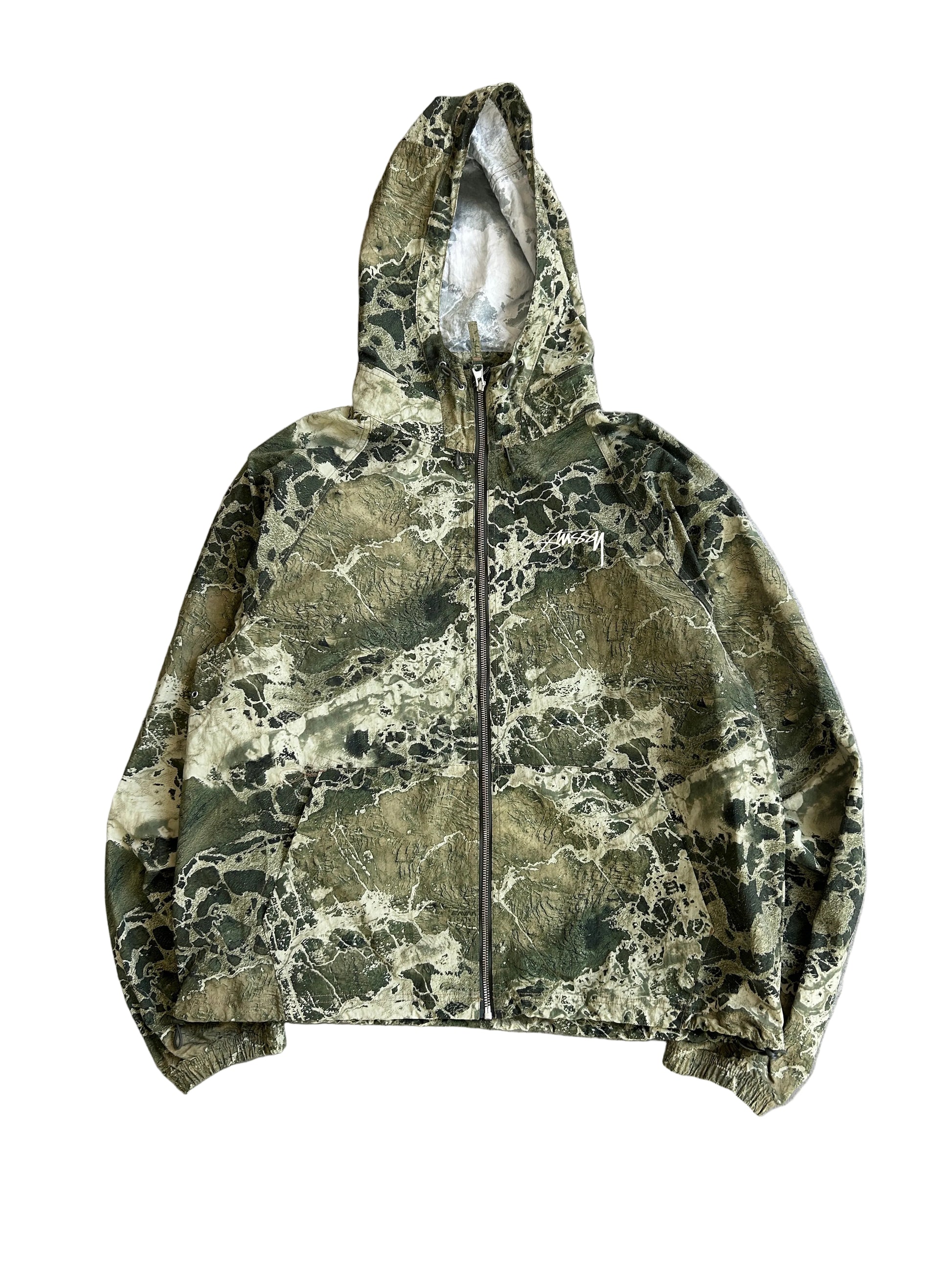 STÜSSY REALTREE WAV3 BEACH SHELL JACKET (L)