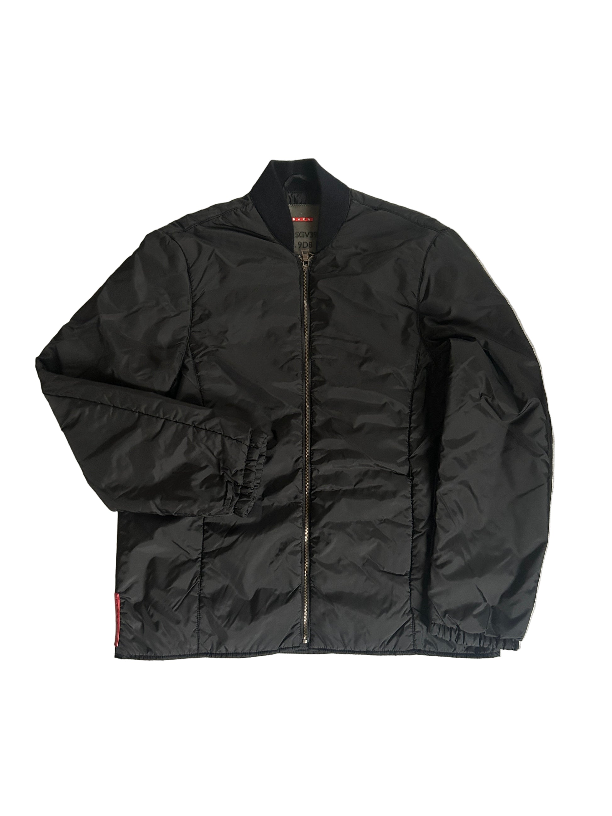 PRADA NYLON BOMBER BLACK (M)