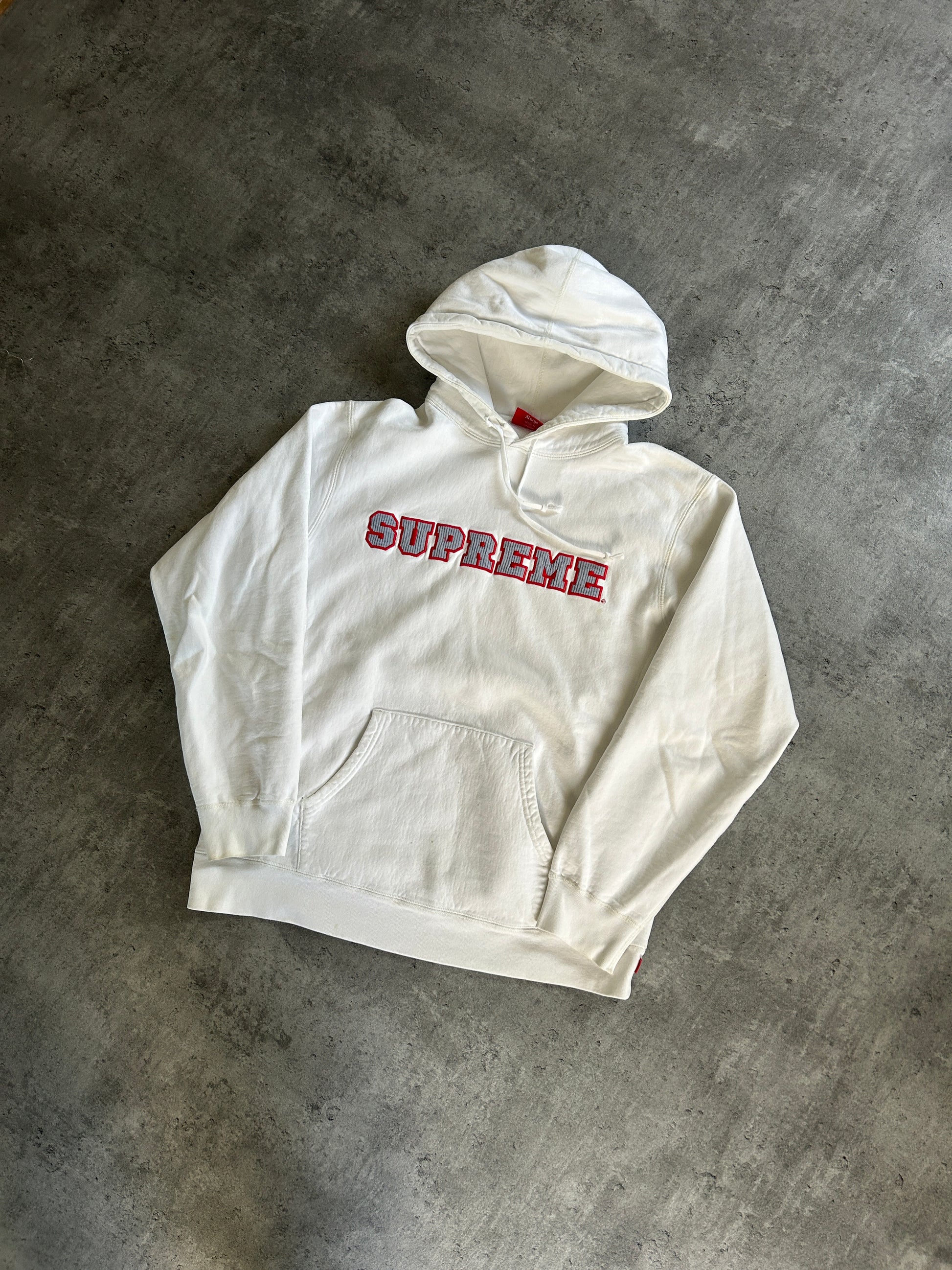 SUPREME CORD COLLEGIATE HOODIE SS18 (XL)