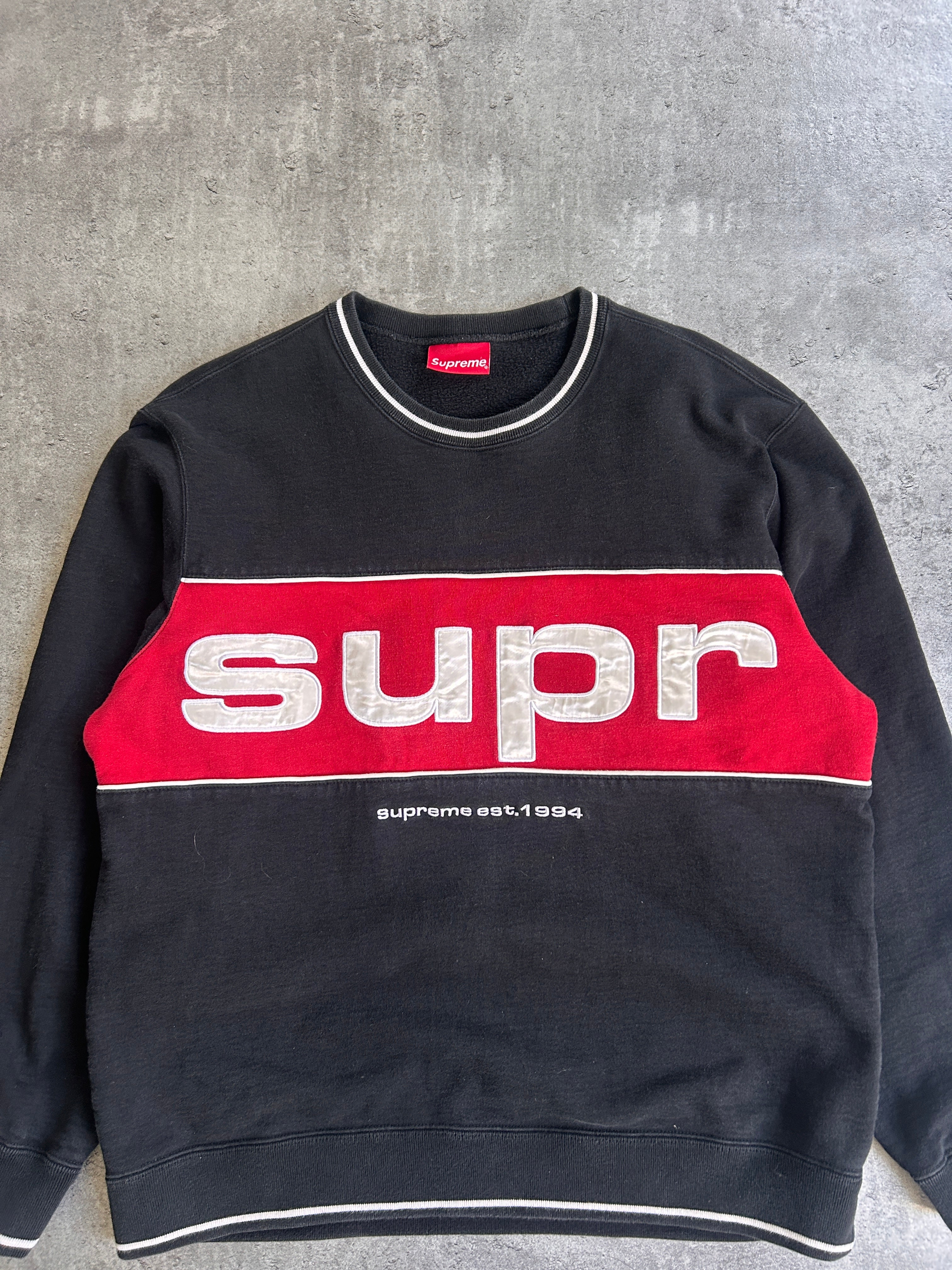 SUPREME PIPING CREWNECK (L) – Kicksweep