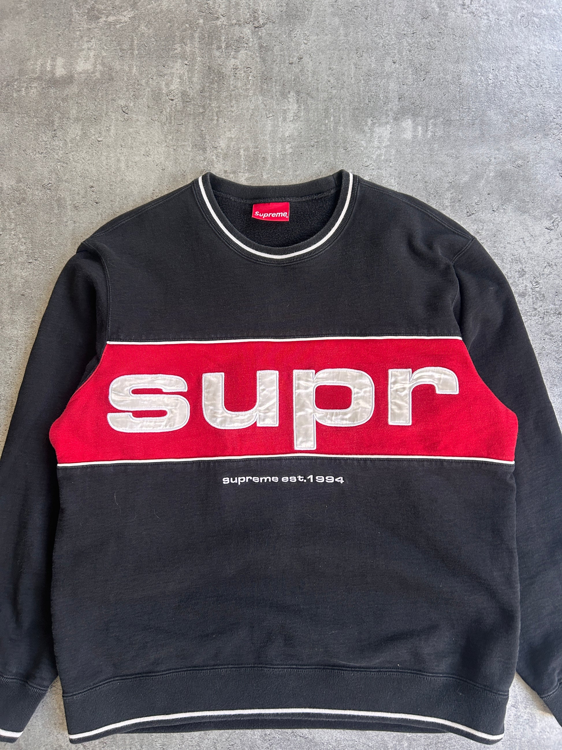 SUPREME PIPING CREWNECK (L)