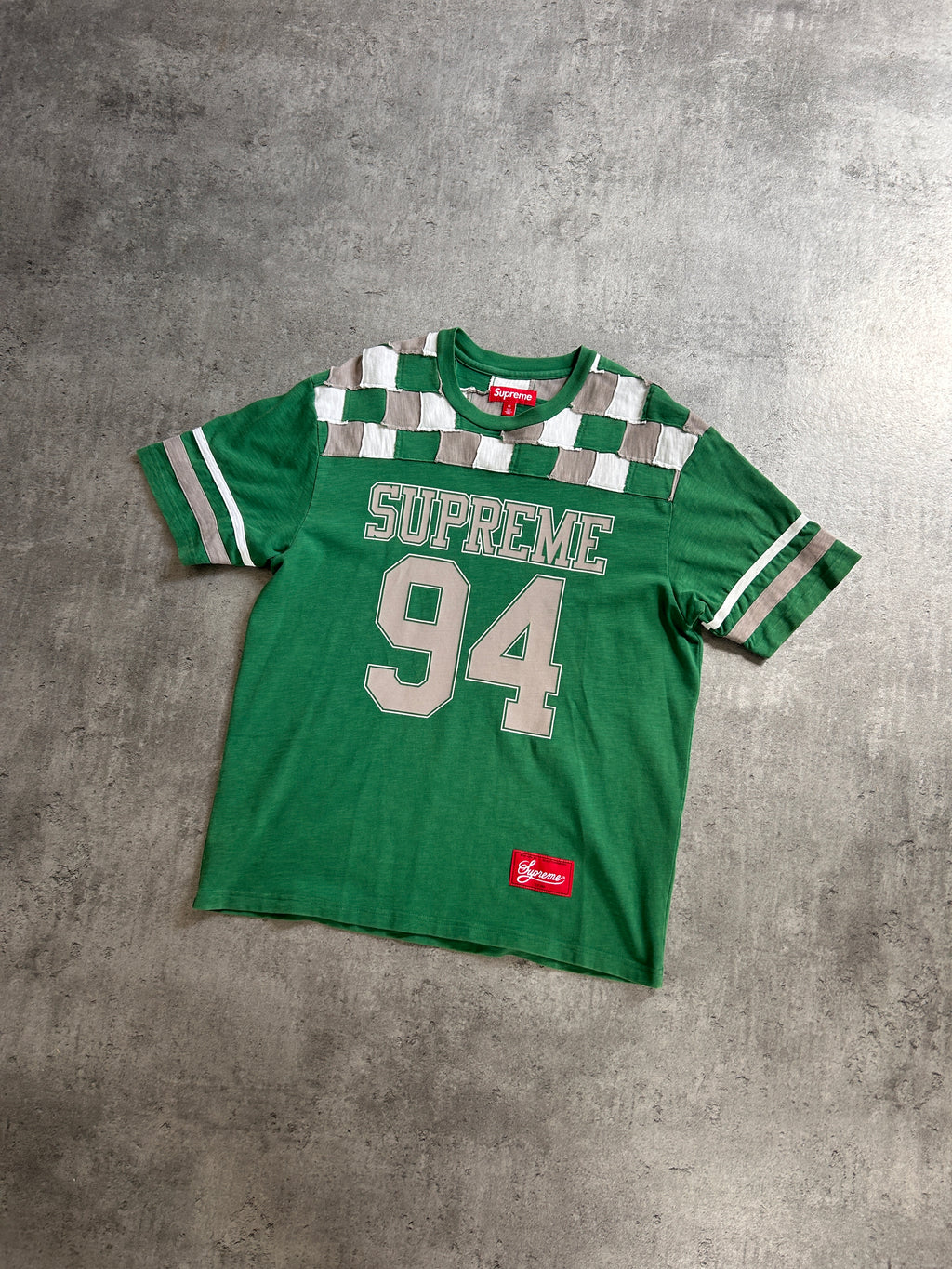 SUPREME PATCHWORK YOKE JERSEY (M)