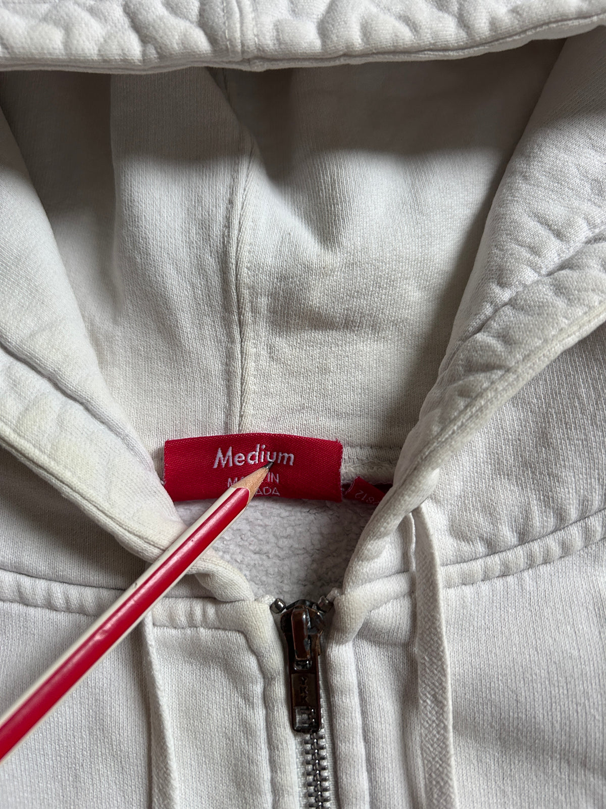 SUPREME MINI BOGO ZIP UP WHITE (S)